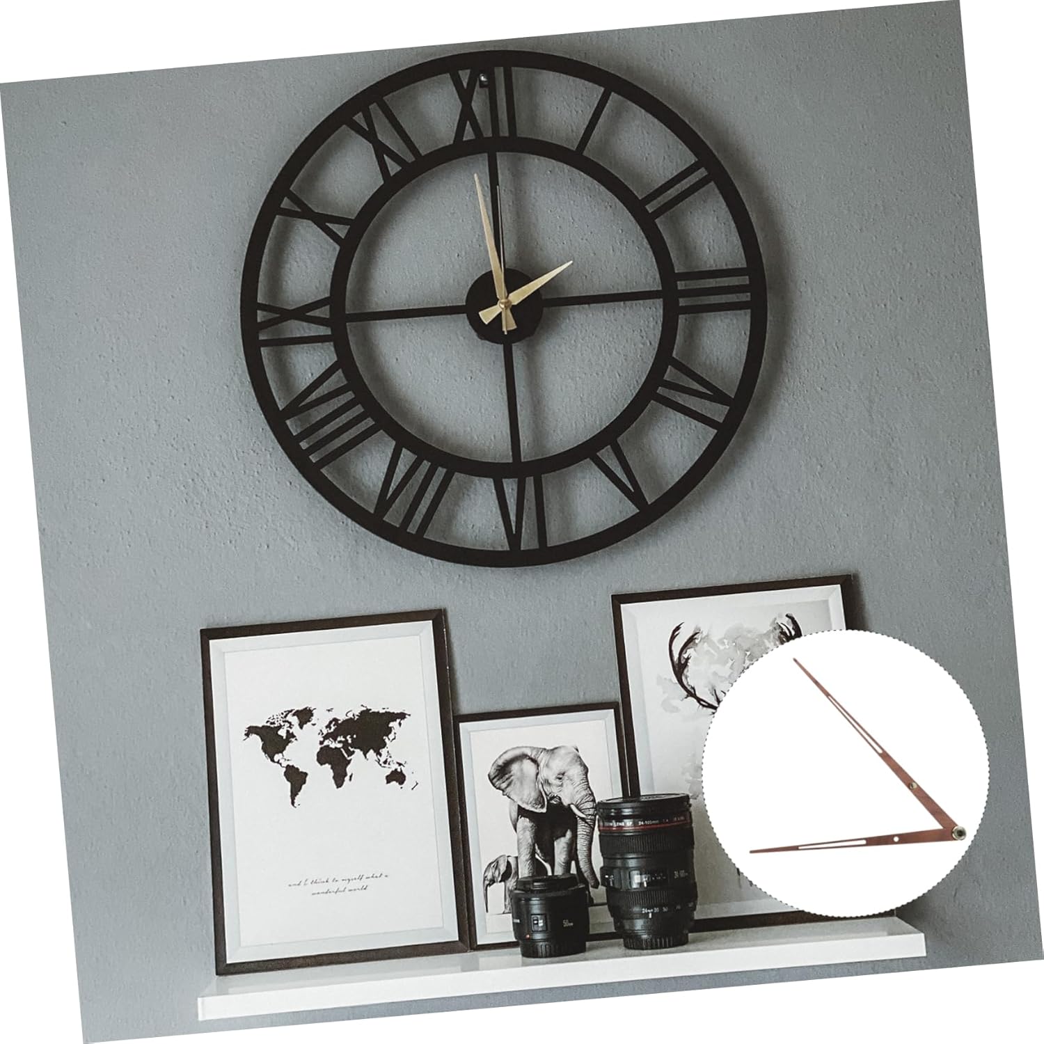 Simple Brass Pendant Pointer for Clocks - Durable DIY Wall Clock Accessory