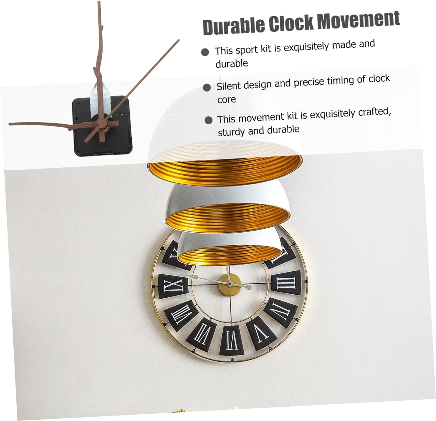 4-Set Replacement Kit for Walnut Wood Clock Hands