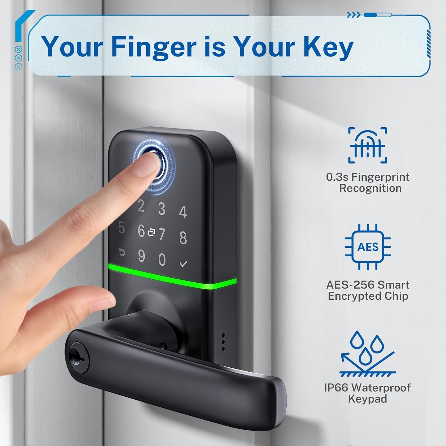 KUCACCI Smart Door Lock with Keypad Code