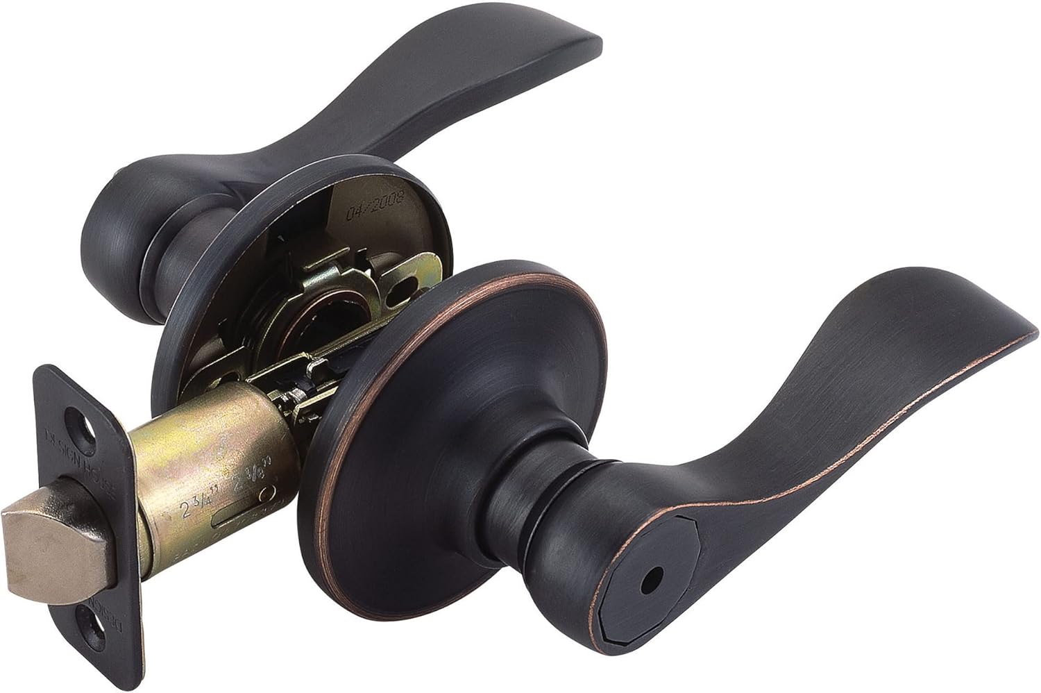 Privacy Door Lever with Oil Rubbed Bronze Finish