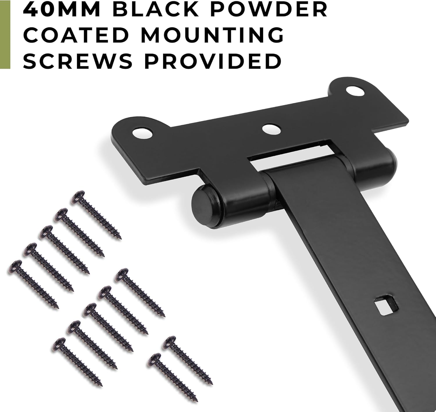DIYWorld 18-Inch Black Door Hinges