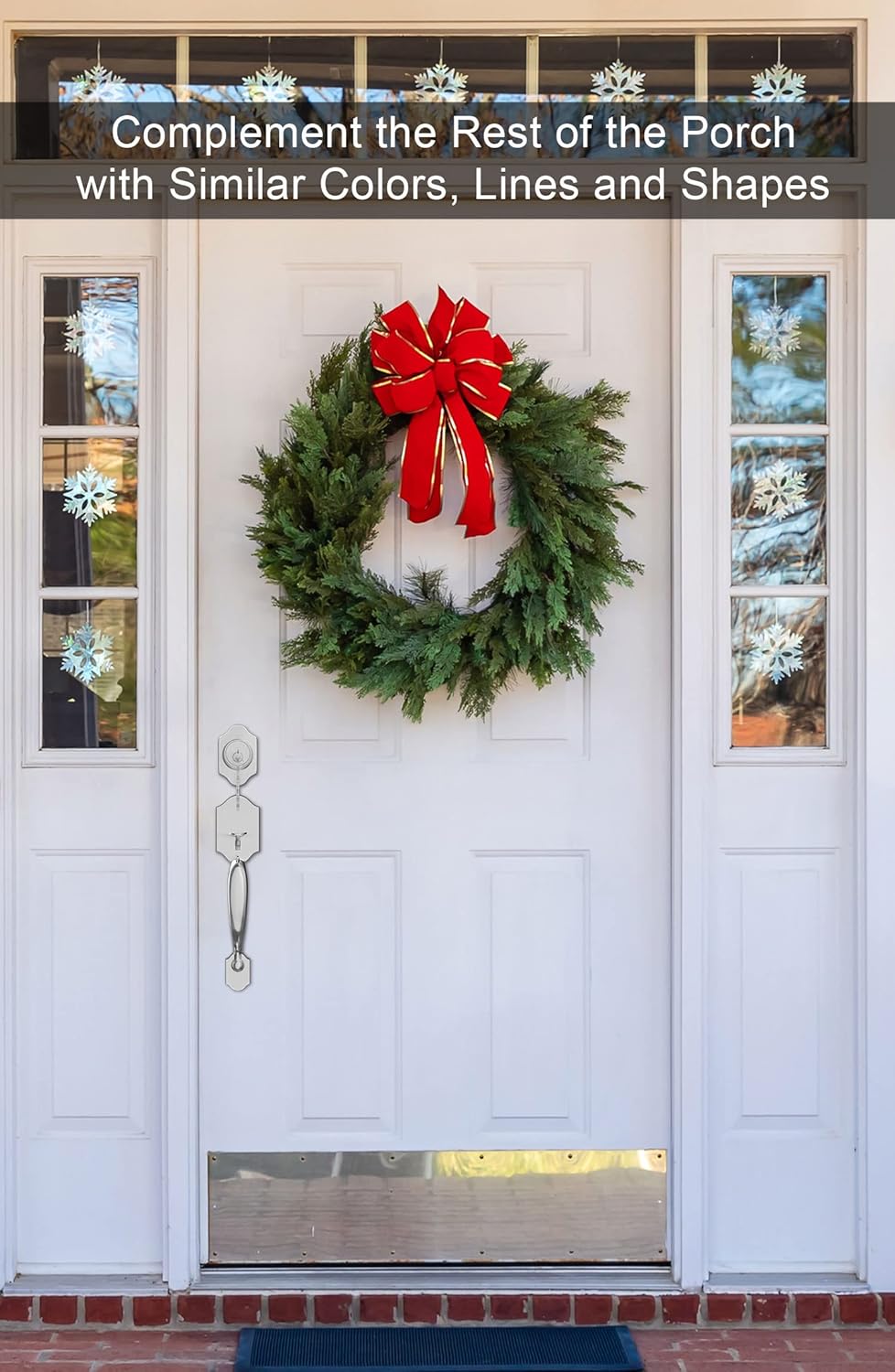 GoldenWarm Front Door Handle Nickel Entry Way