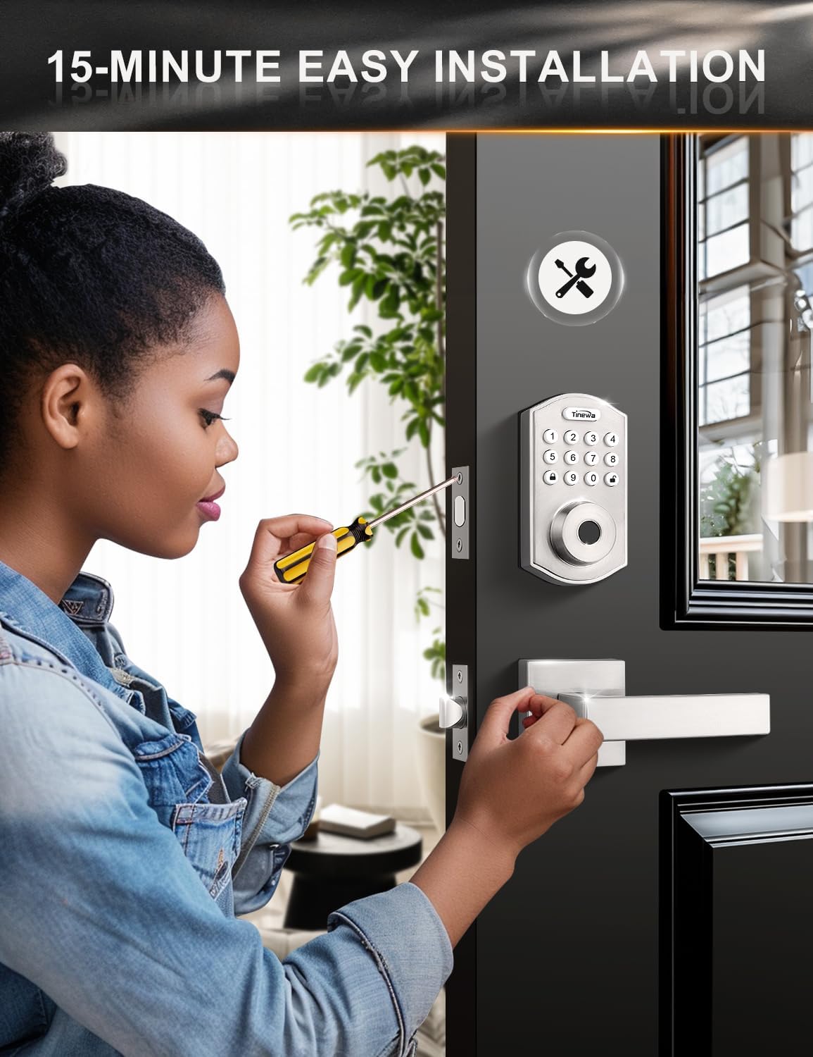 Tinewa Smart Keyless Entry Door Lock Set