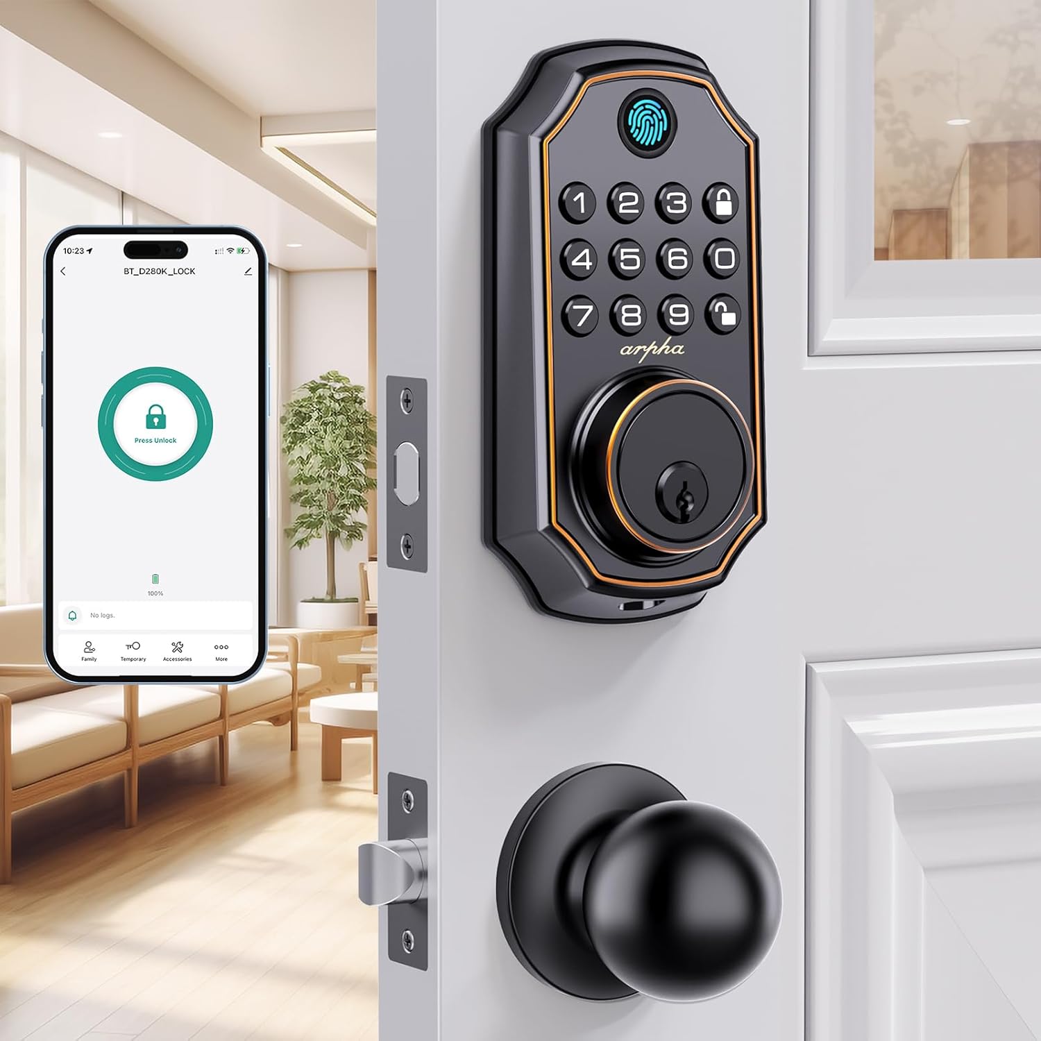 Advanced Smart Door Lock with Fingerprint Password