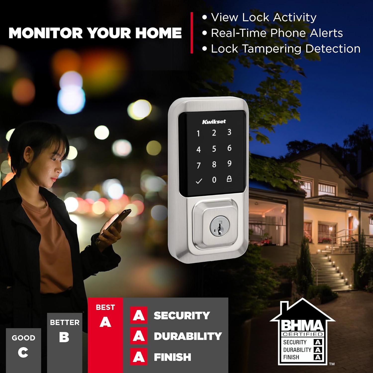 Kwikset Halo Wi-Fi Smart Lock Keyless Entry Smart Security