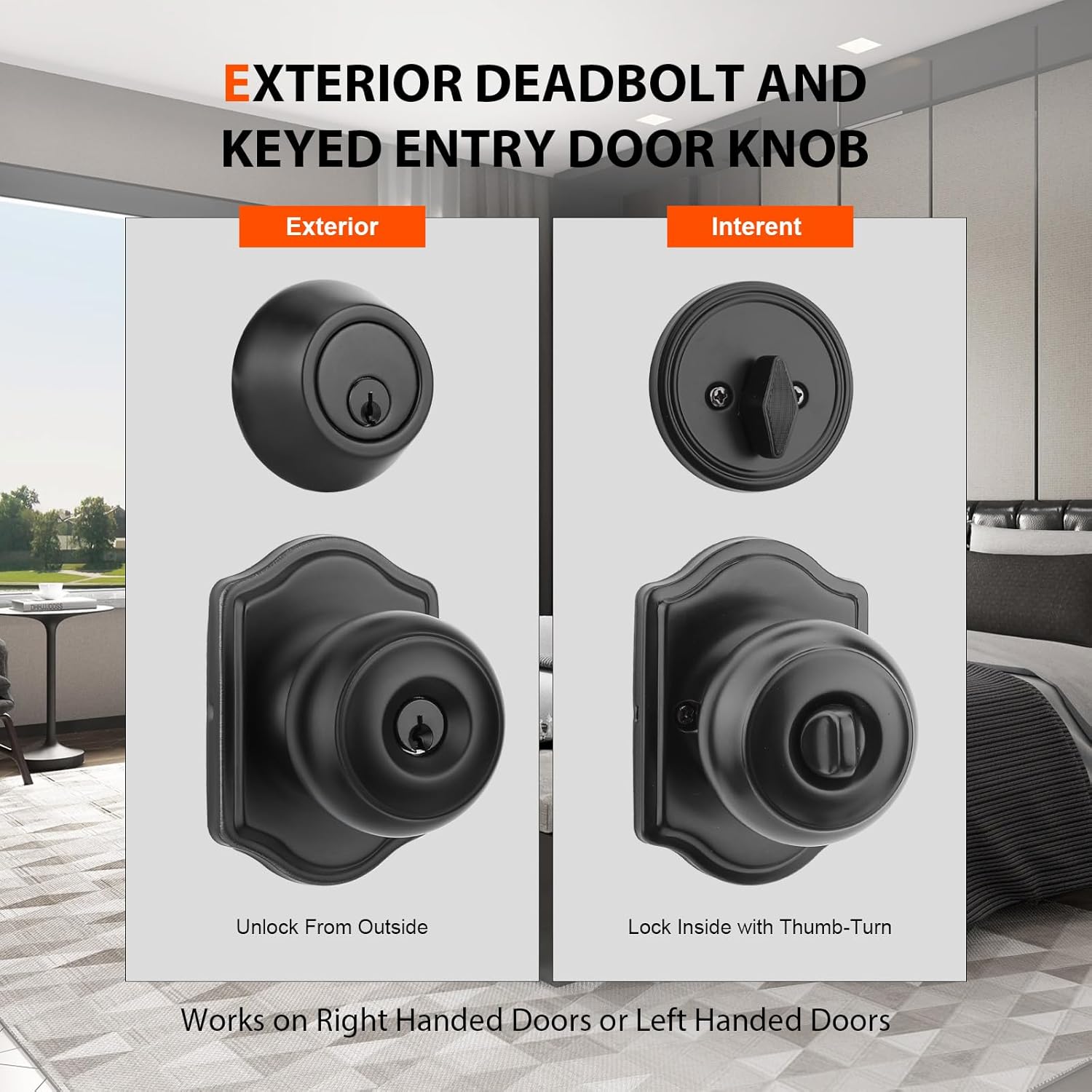 Unlock Your Home with the Haidms Exterior Door Knob Set