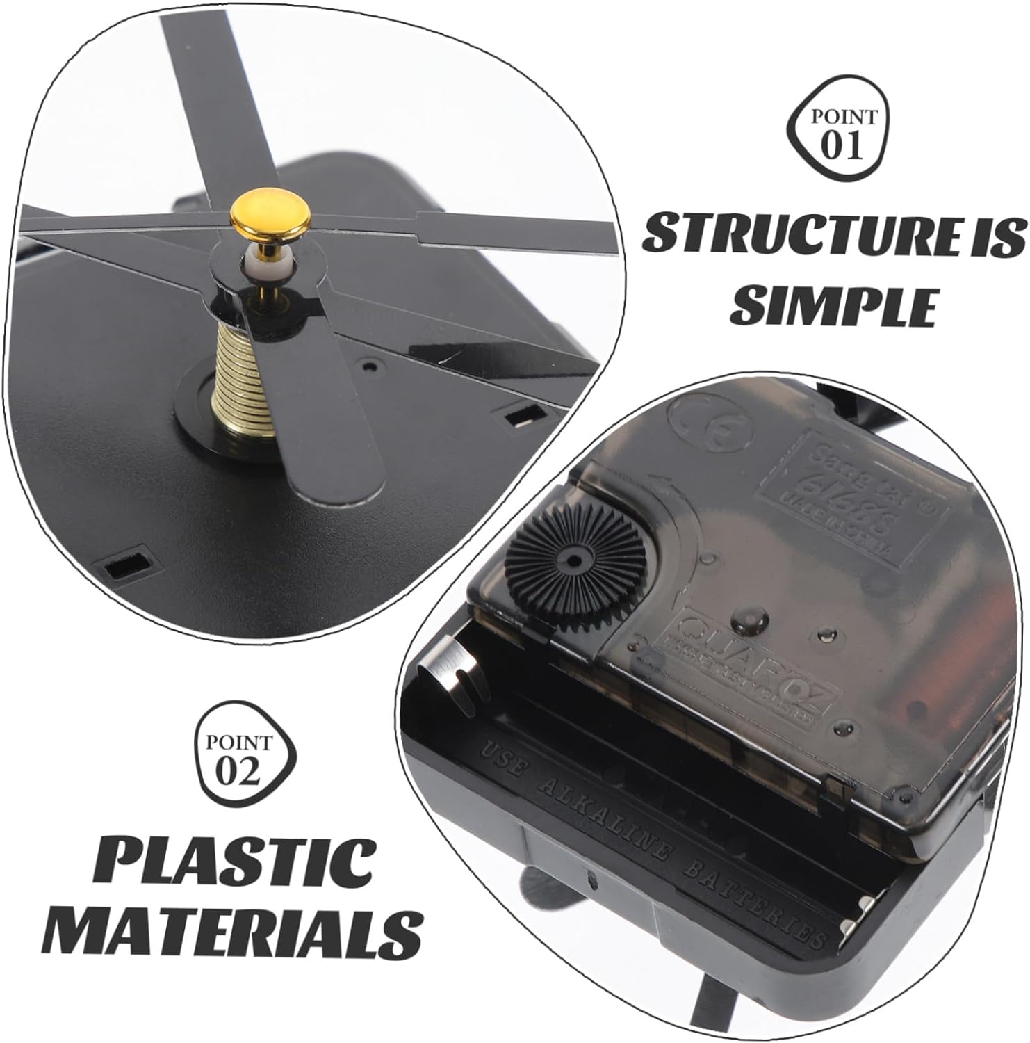 QUMIIRITY Clock Mechanism Repair Kit