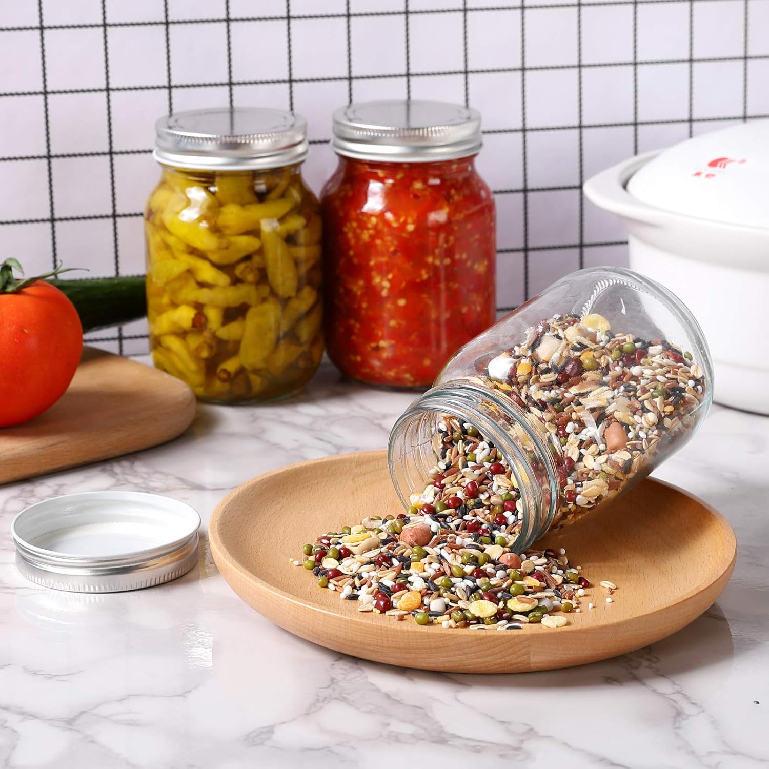 Durable Mason 16oz Jars
