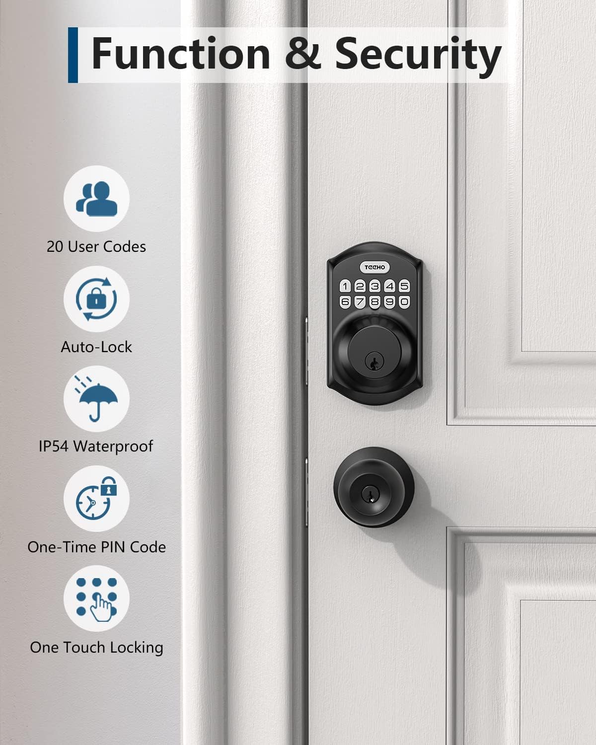 TEEDeo Keyless Entry Door Lock unlocking security and convenience