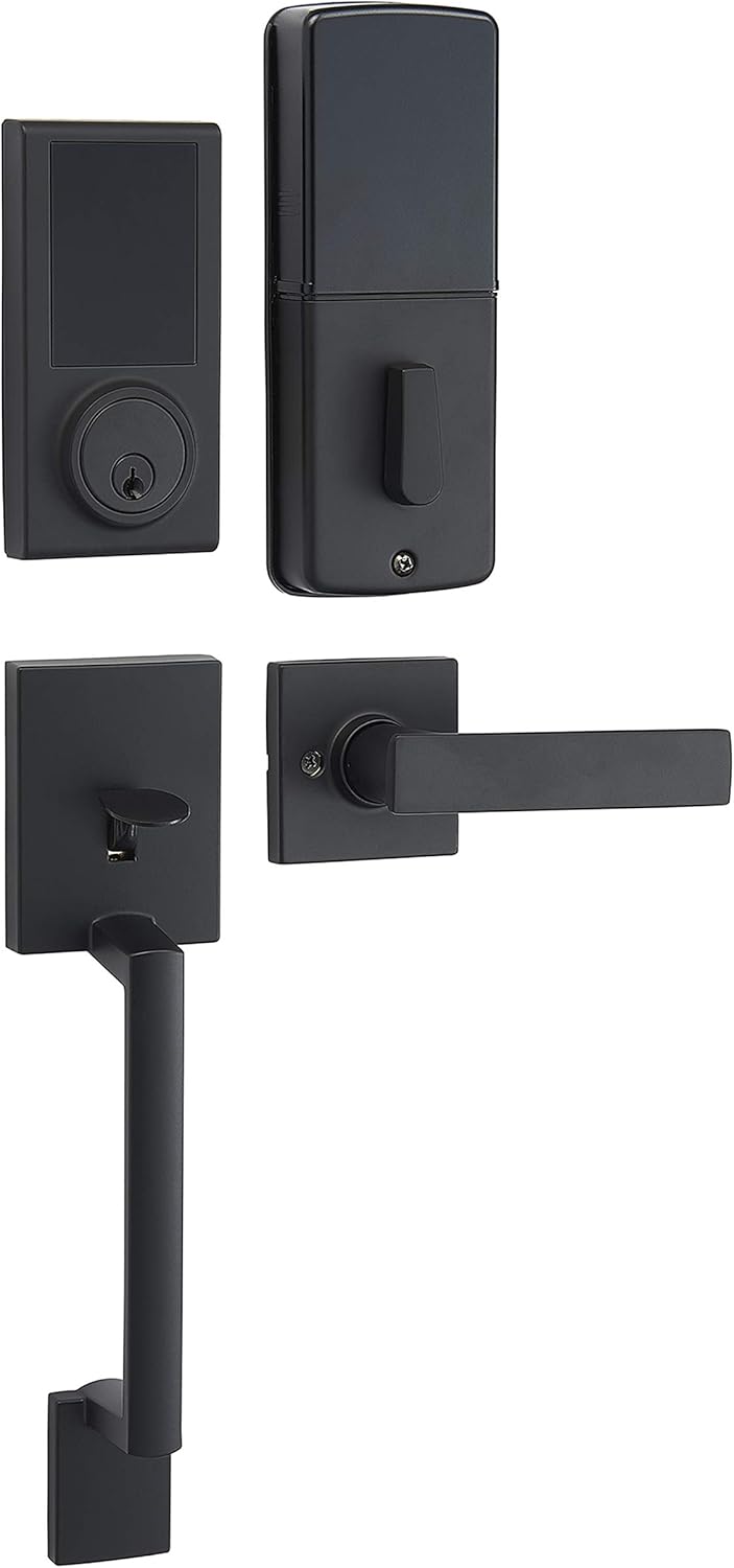 Secure Entry with Touchscreen Door Keypad Lock Handleset