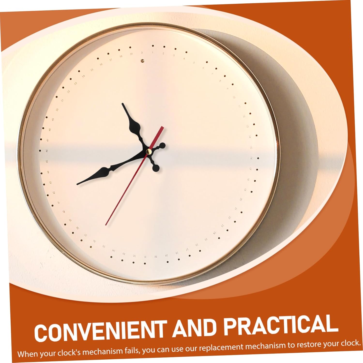 Replace broken clock mechanism with SOESFOUFUs silent movement parts