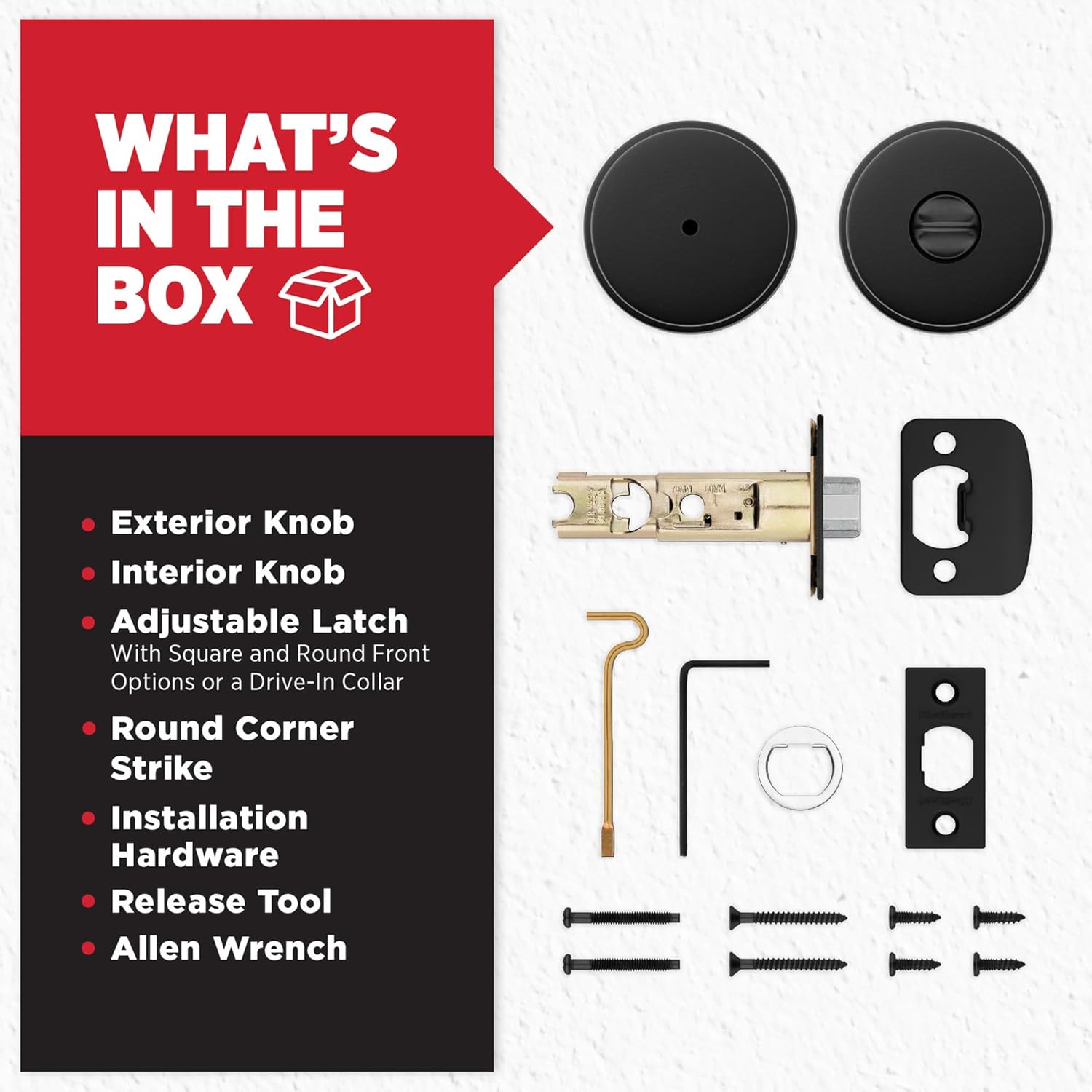 Premium Privacy Door Knob with Microban