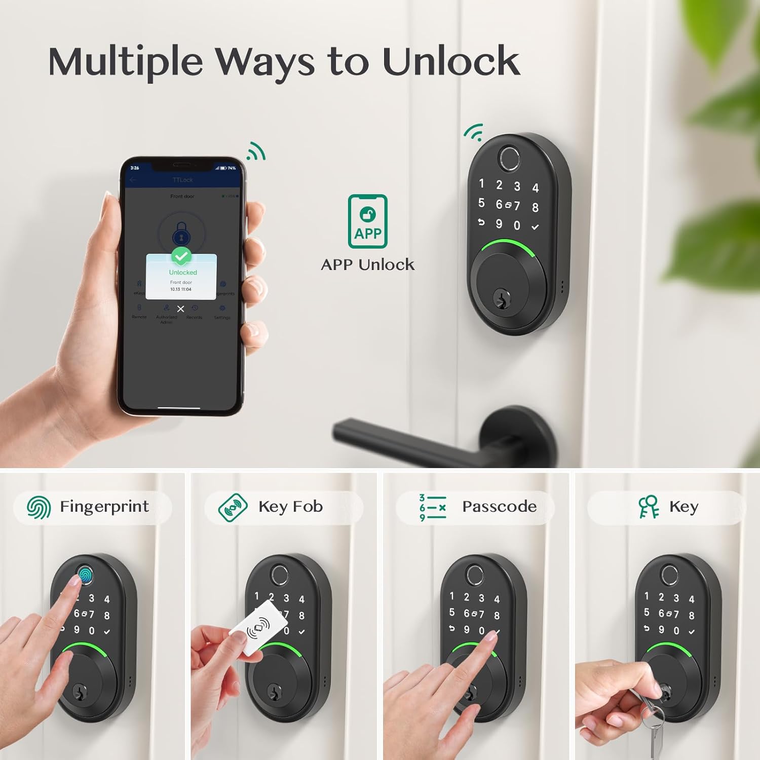 WiseGear Keypad Smart Deadbolt