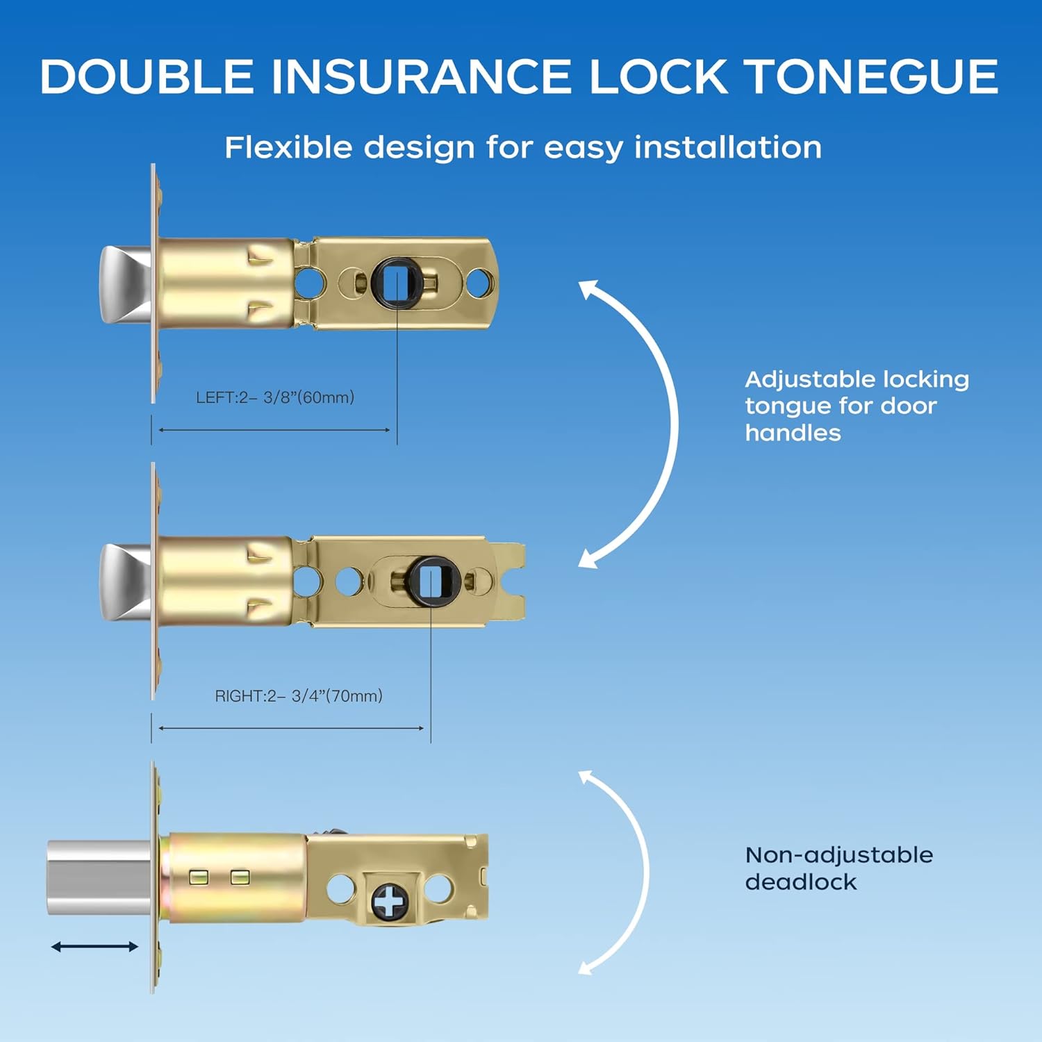 Stylish Front Door Lock Set for Security and Style
