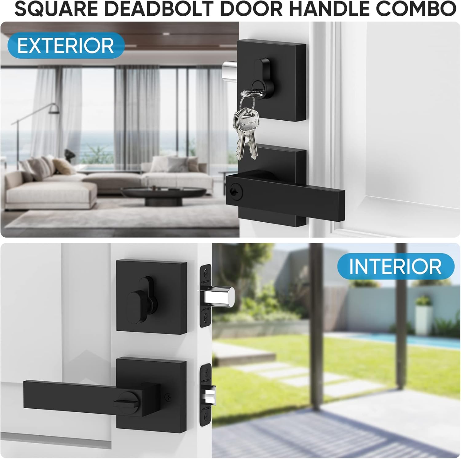 Superior Quality Black Door Handle