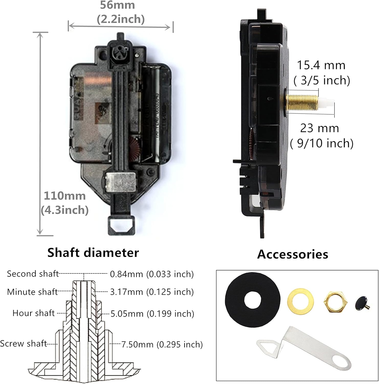 Pendulum Type Step Clock Movement