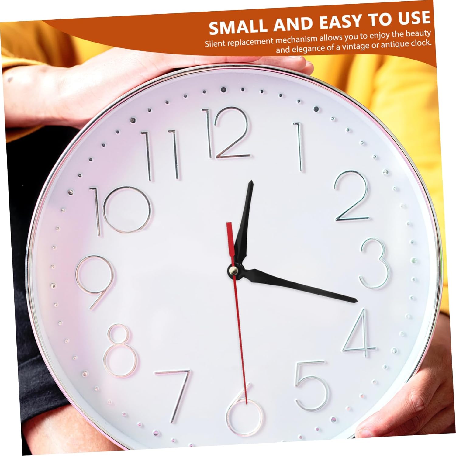 HYTROVE 25-30cm Silent Quiet Clock Mechanism Kit for Wall Clocks