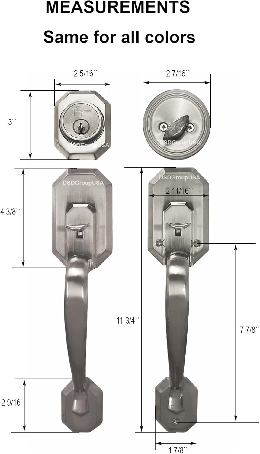 Construction Entry Lock Set with Deadbolt Oil Rubbed Bronze