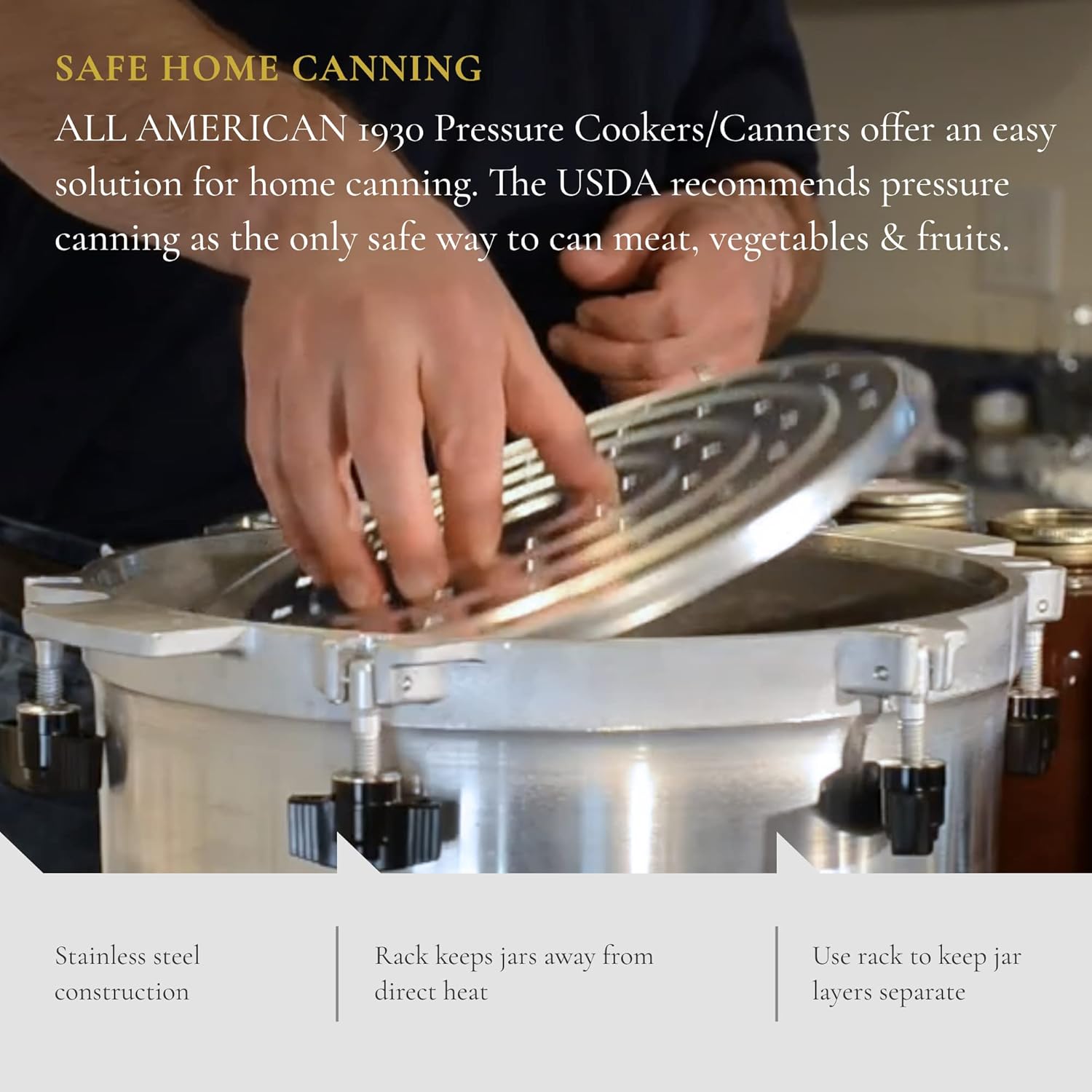 All American 1930 Canning Rack 11-inch