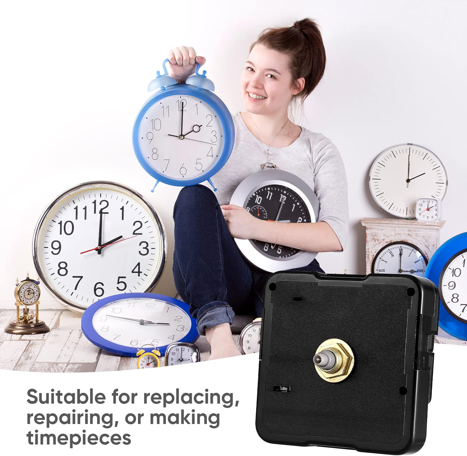 Replacement for quartz wall clock movement