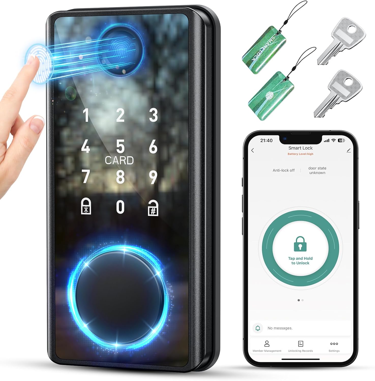 Unlock Front Door with PSOS Smart Lock