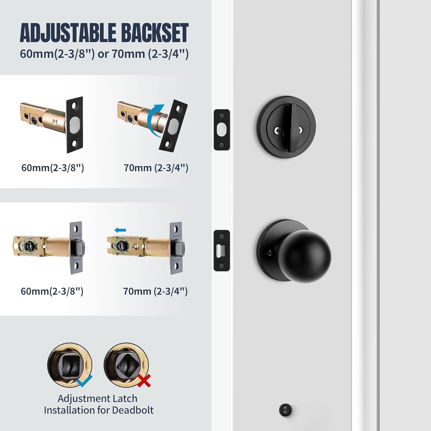 Curved Door Handle Set with Strength and Style United States
