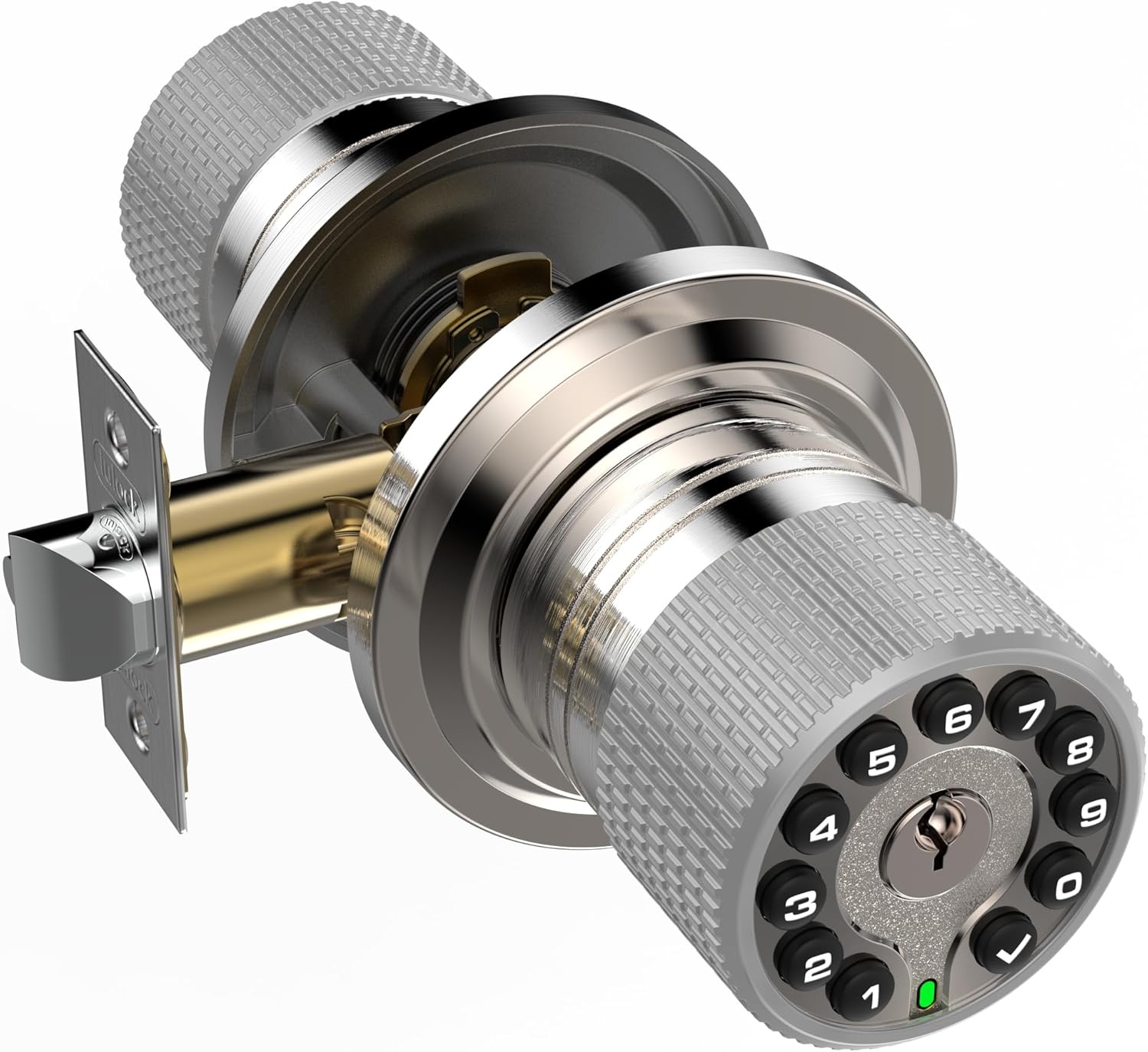Smart Keypad Door Lock with 50 User Codes Waterproof Distinctive Design