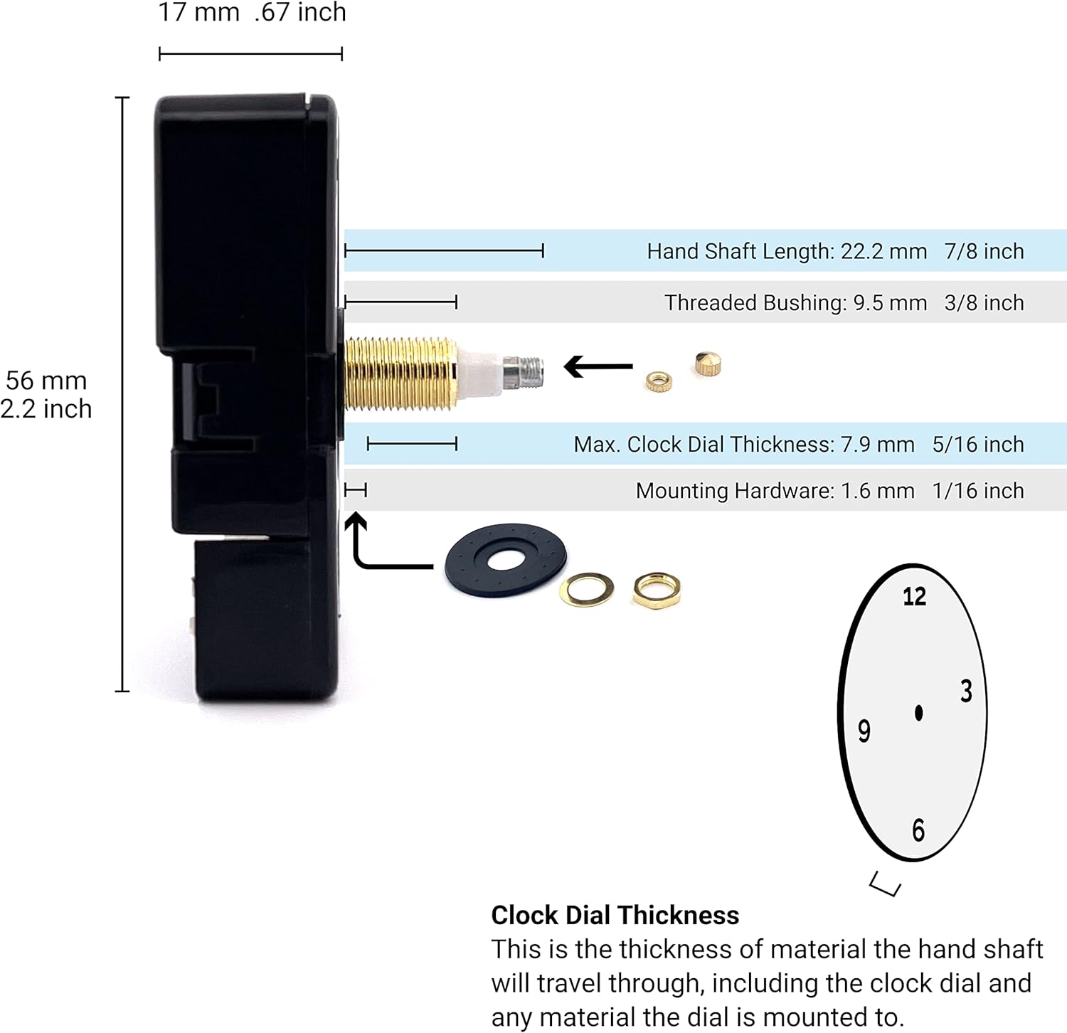 Quartex Q-80 Quartz Clock Movement - Perfect companion for any room