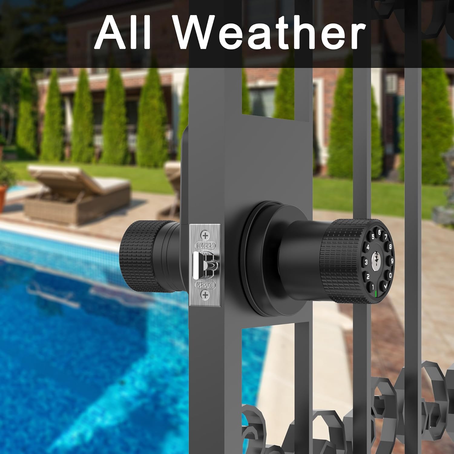 Secure Keyless Door Lock with 50 User Codes