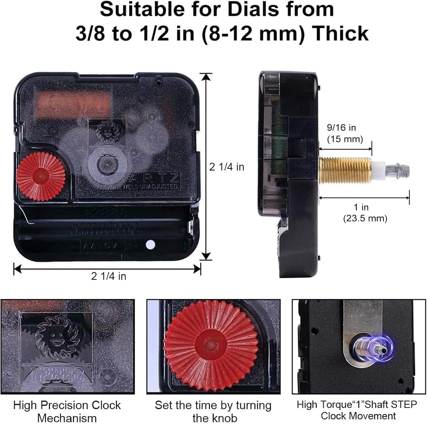 High Torque Clock Movement Kit for Large Clocks
