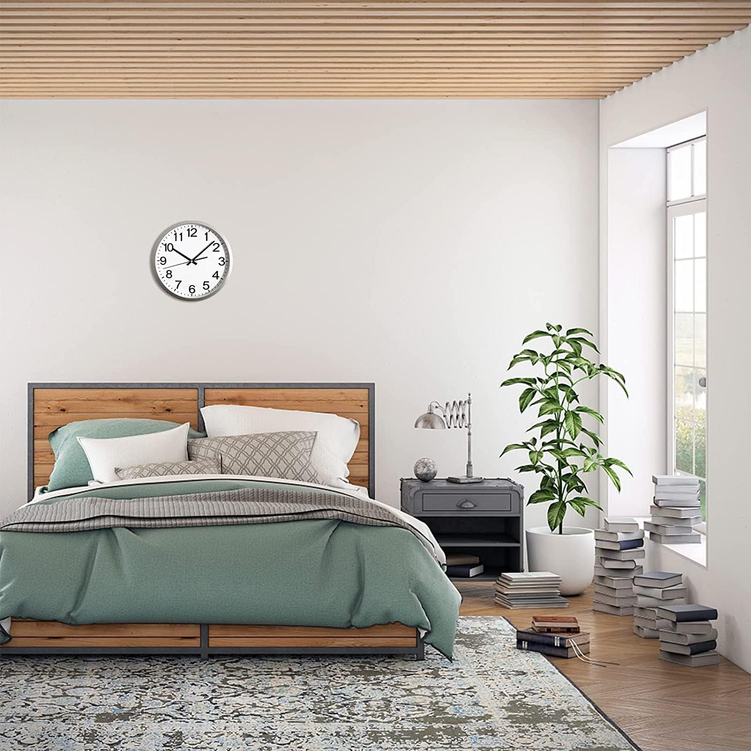 2-Piece Quartz Clock Mechanism Kit Mattress-Top Replacement for Wall Clocks