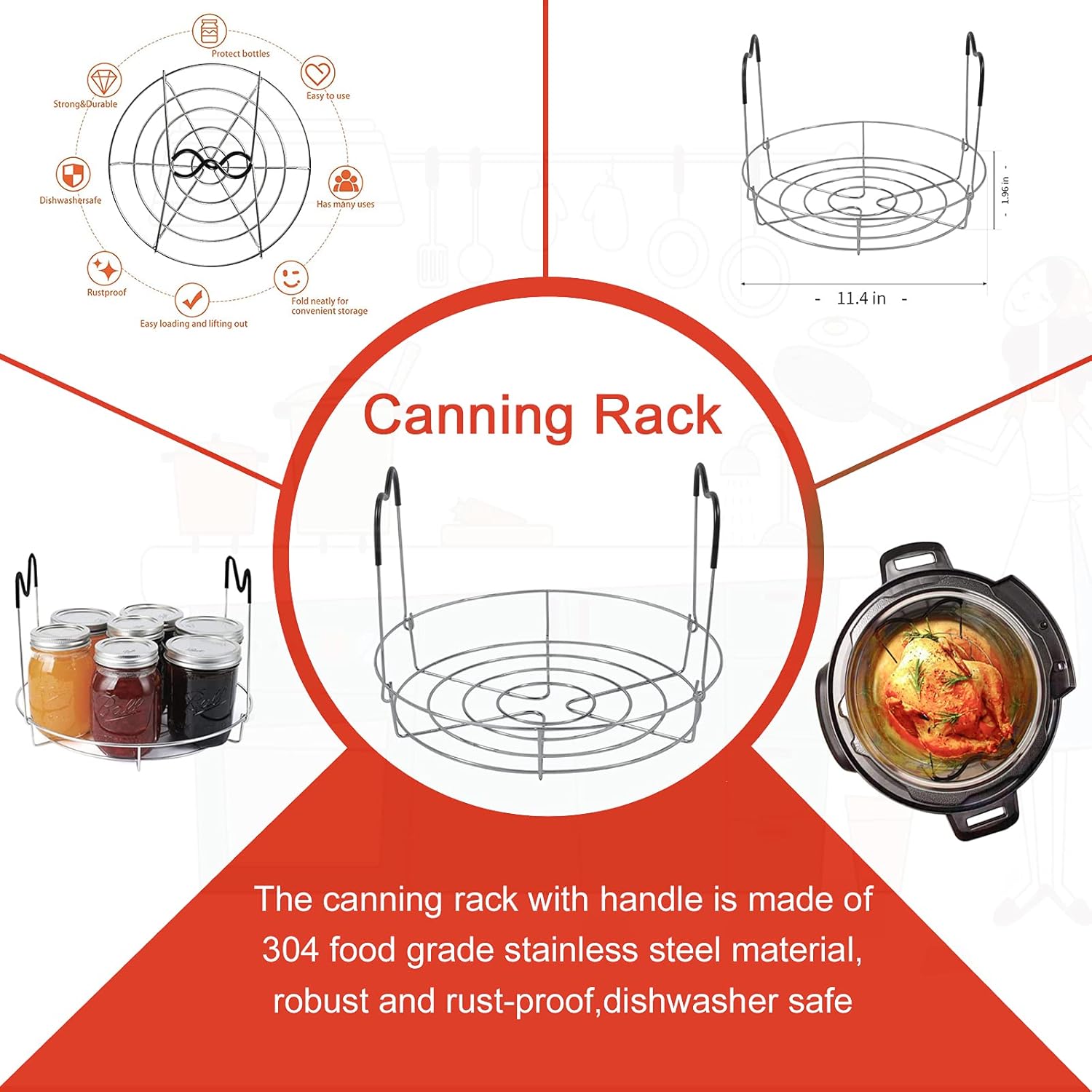 9-Piece Canning Kit - 304 Stainless Steel - Kitchen Dining - Fribug