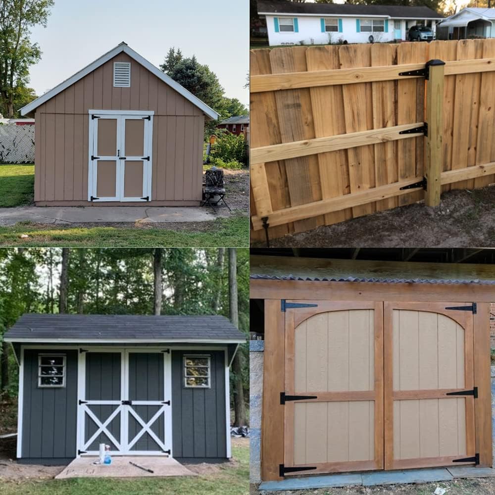 Strong Rust-Resistant T-Strap Hinges for sheds and Barn Doors