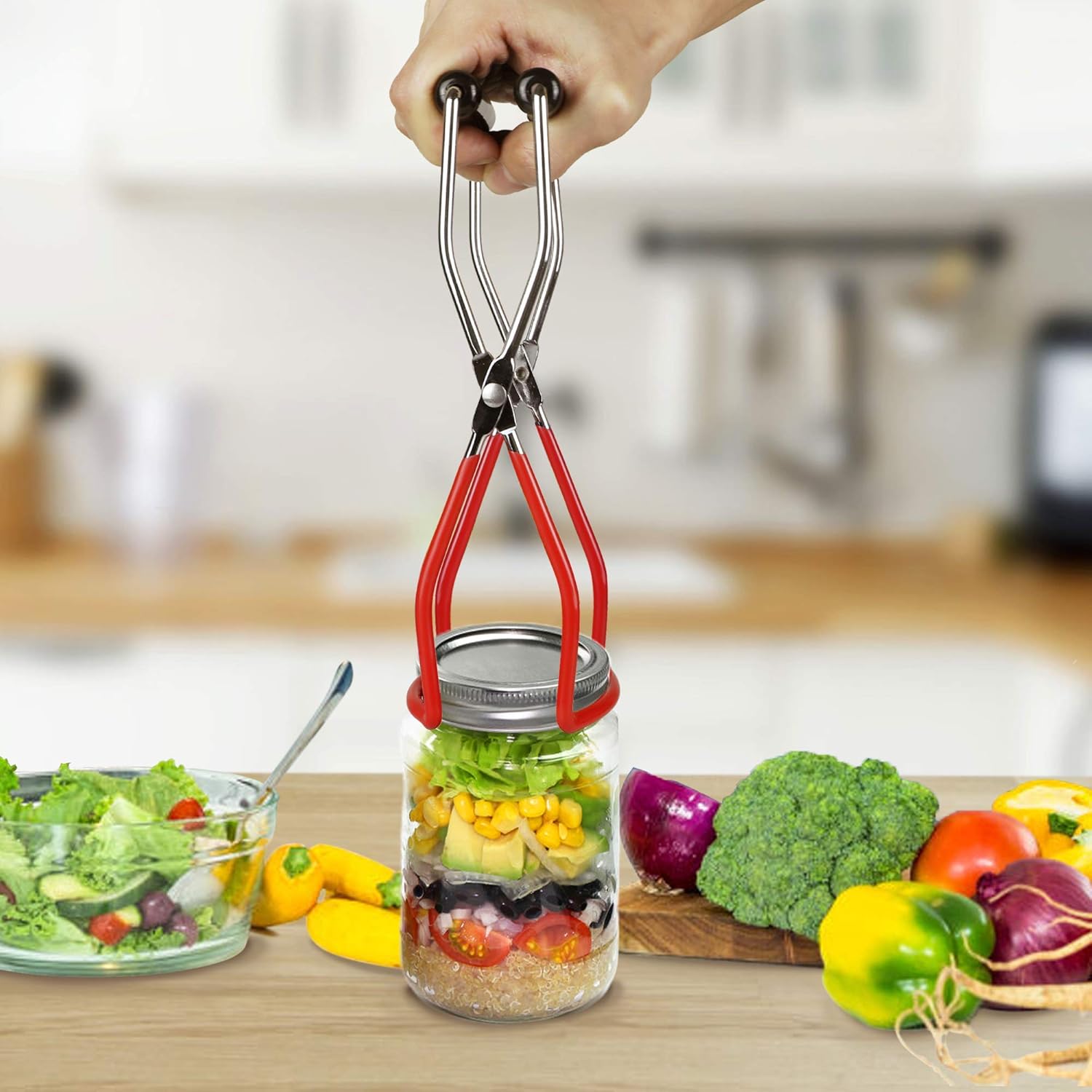 Sturdy 12-inch Stainless Steel Canning Rack with Ergonomic Handles