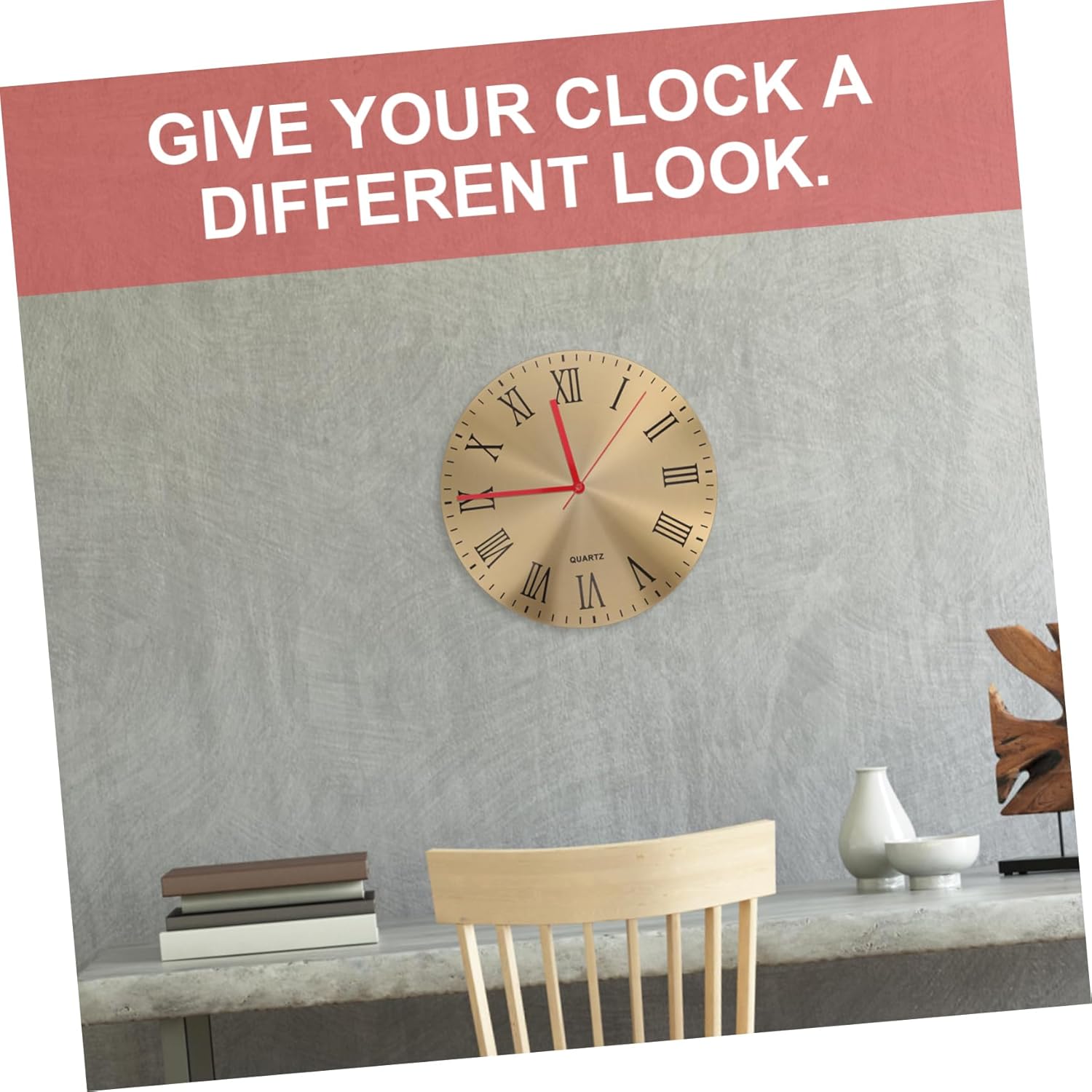 Elegant 2-Piece Clock Mechanism Kit