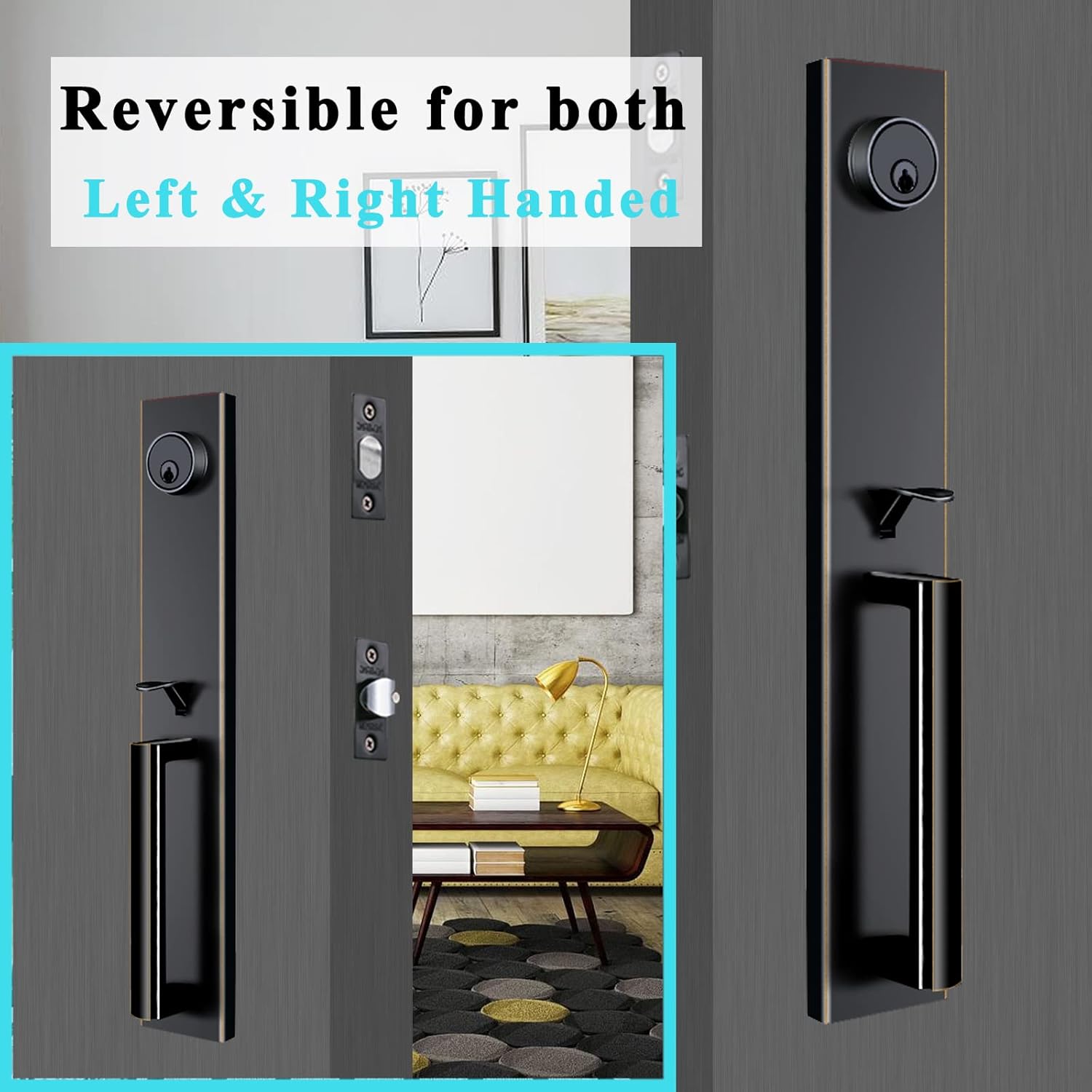 Aged Bronze Heavy Duty Door Handles
