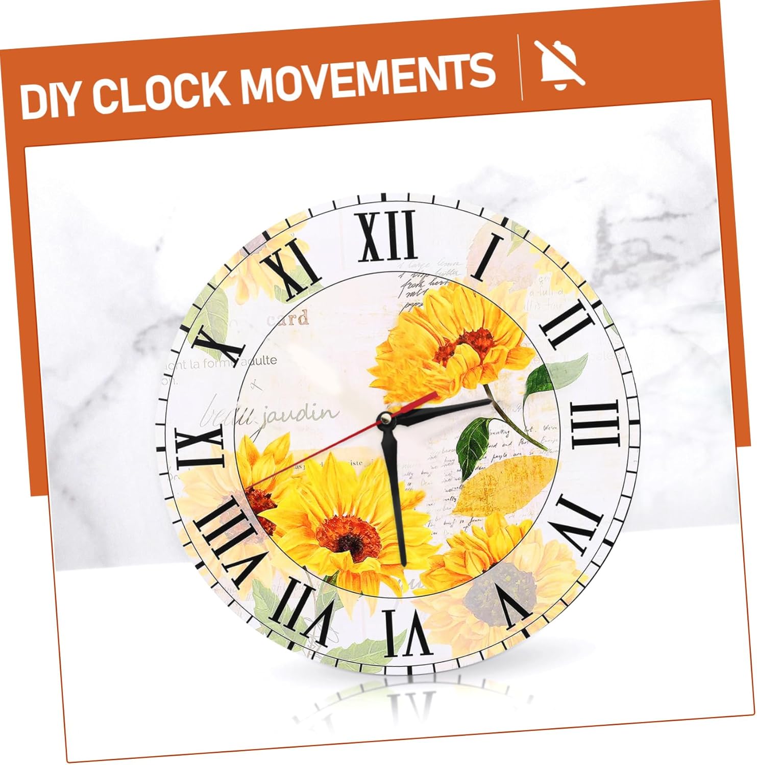 HYTROVE 25-30cm Silent Quiet Clock Mechanism Kit for Wall Clocks