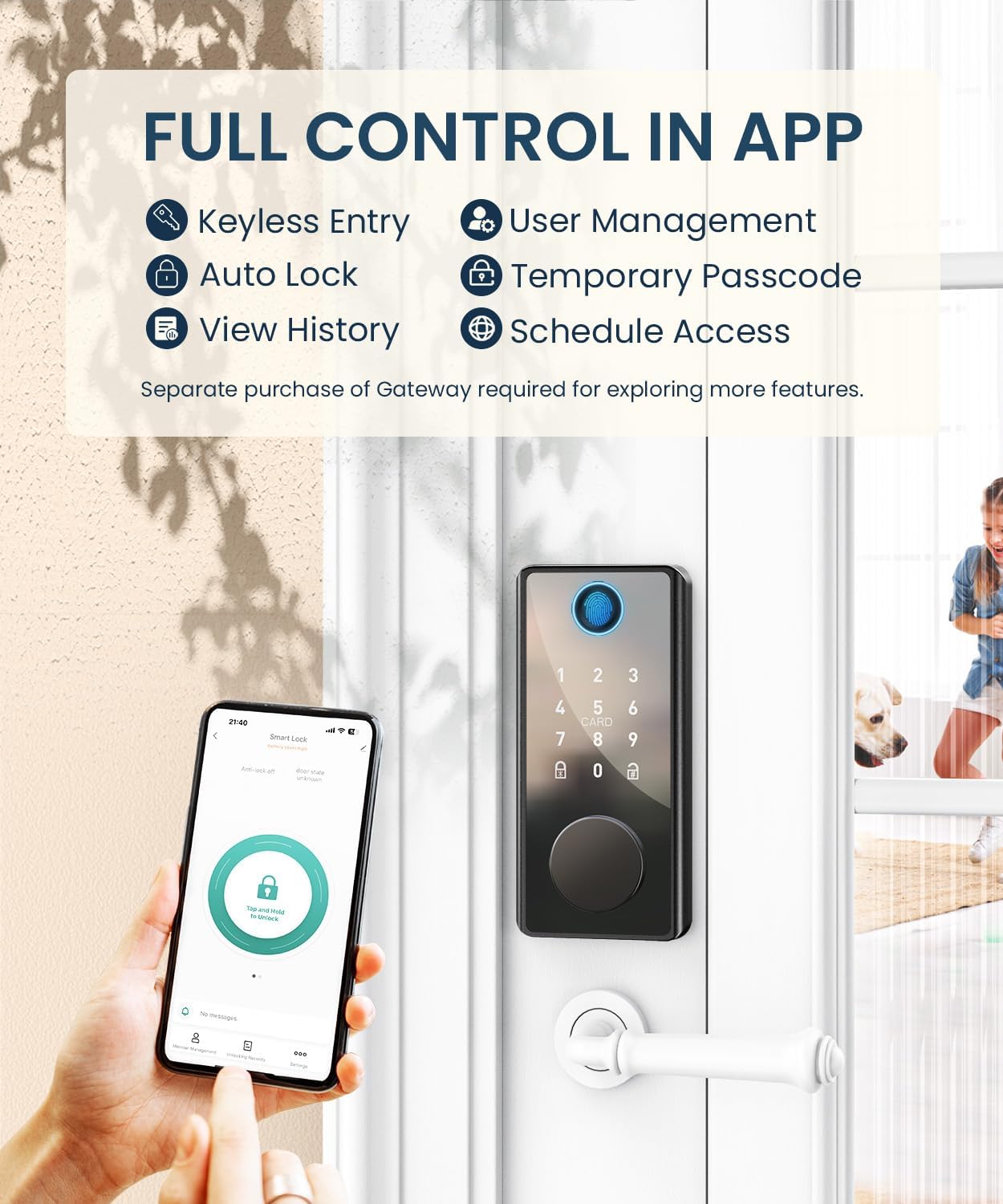 Unlock Front Door with PSOS Smart Lock