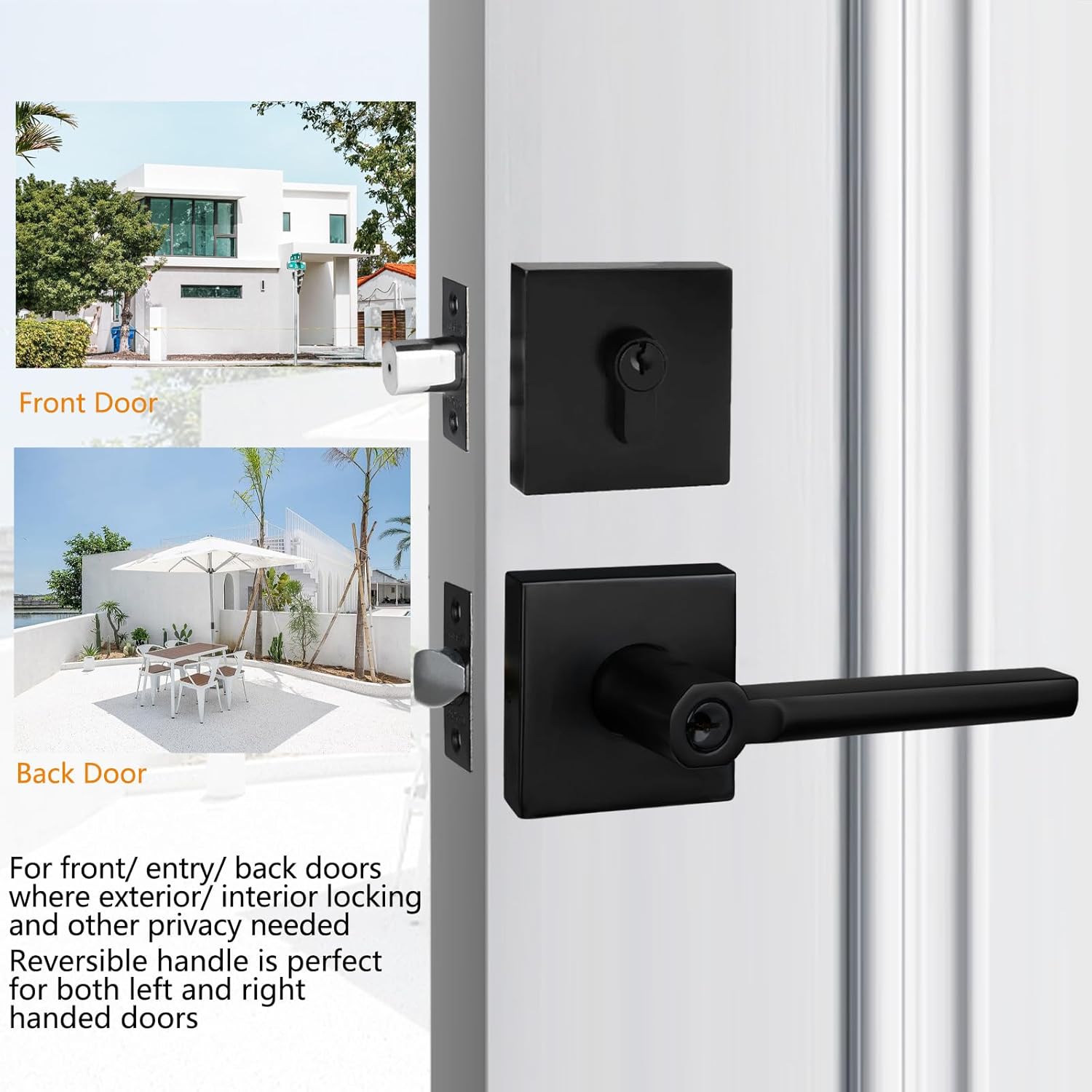 Keyed Door Security Combo Set 2-Pack