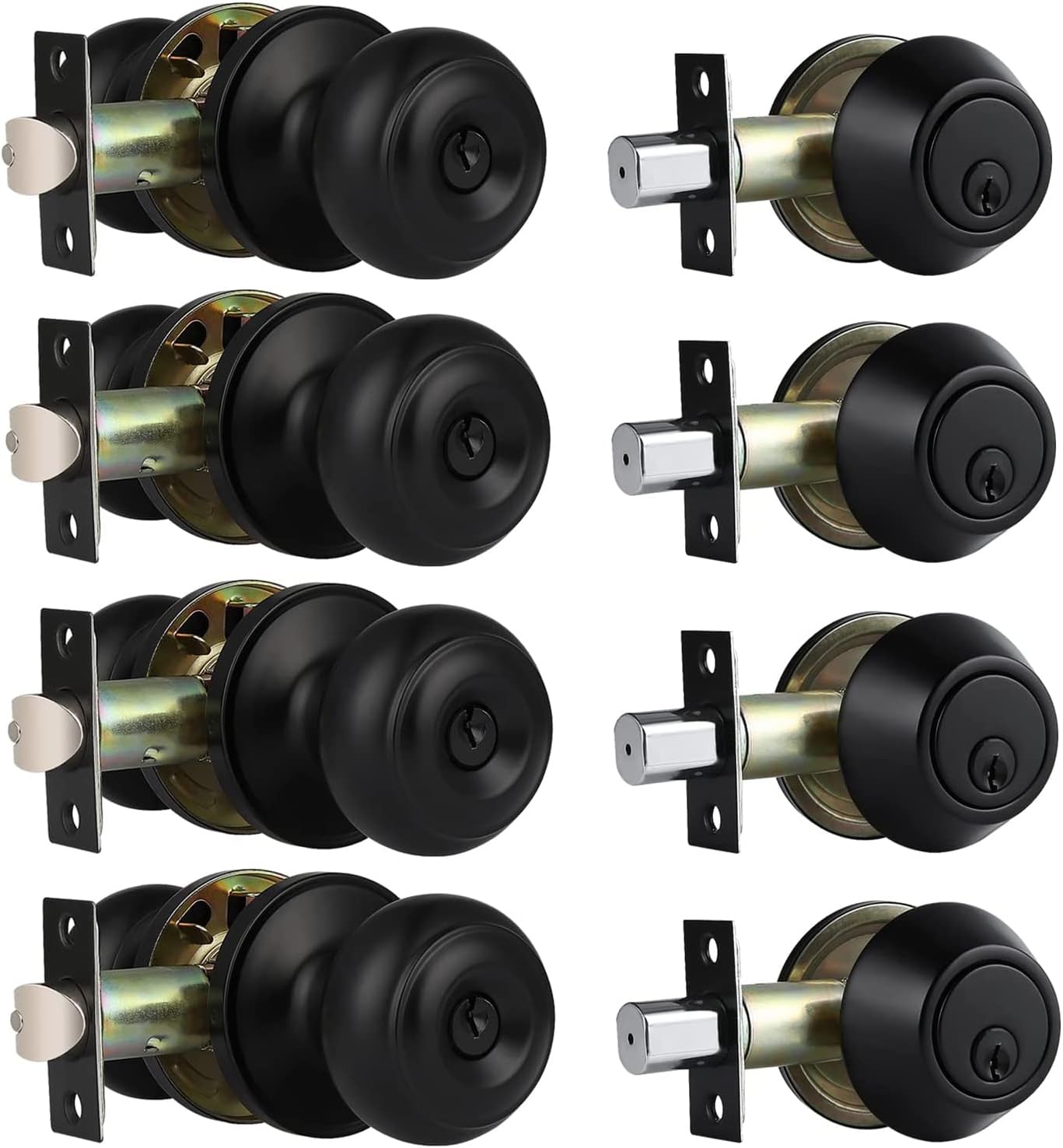 KEYED ALIKE ENTRY DOOR KNOBS