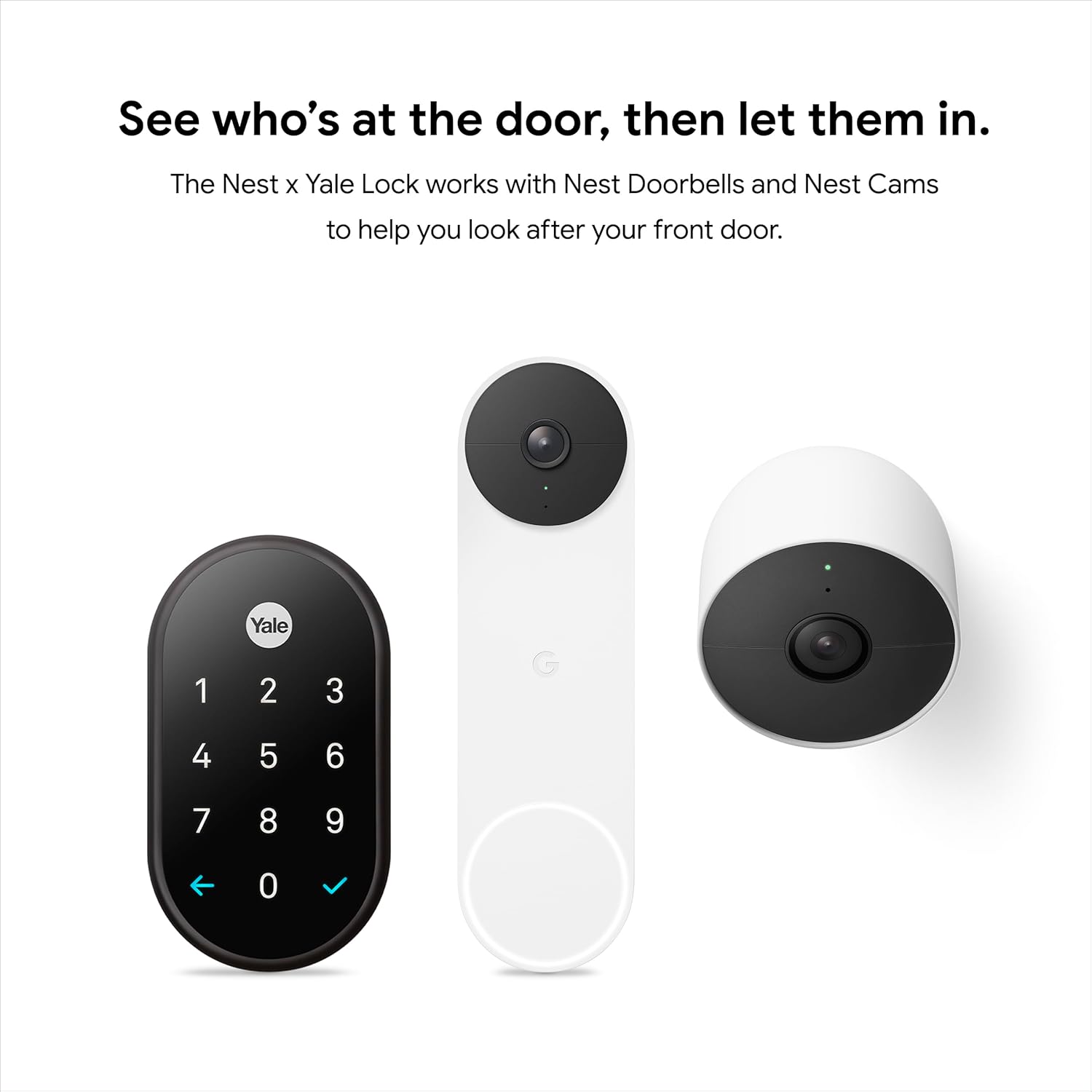Google Nest x Yale Lock - Secure Smart Lock for Front Door