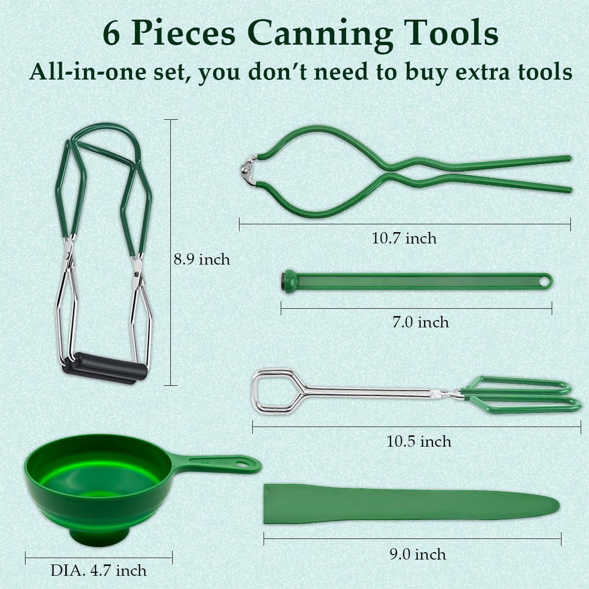 Starter Kit for Canning Beginners with Stainless Steel Tools