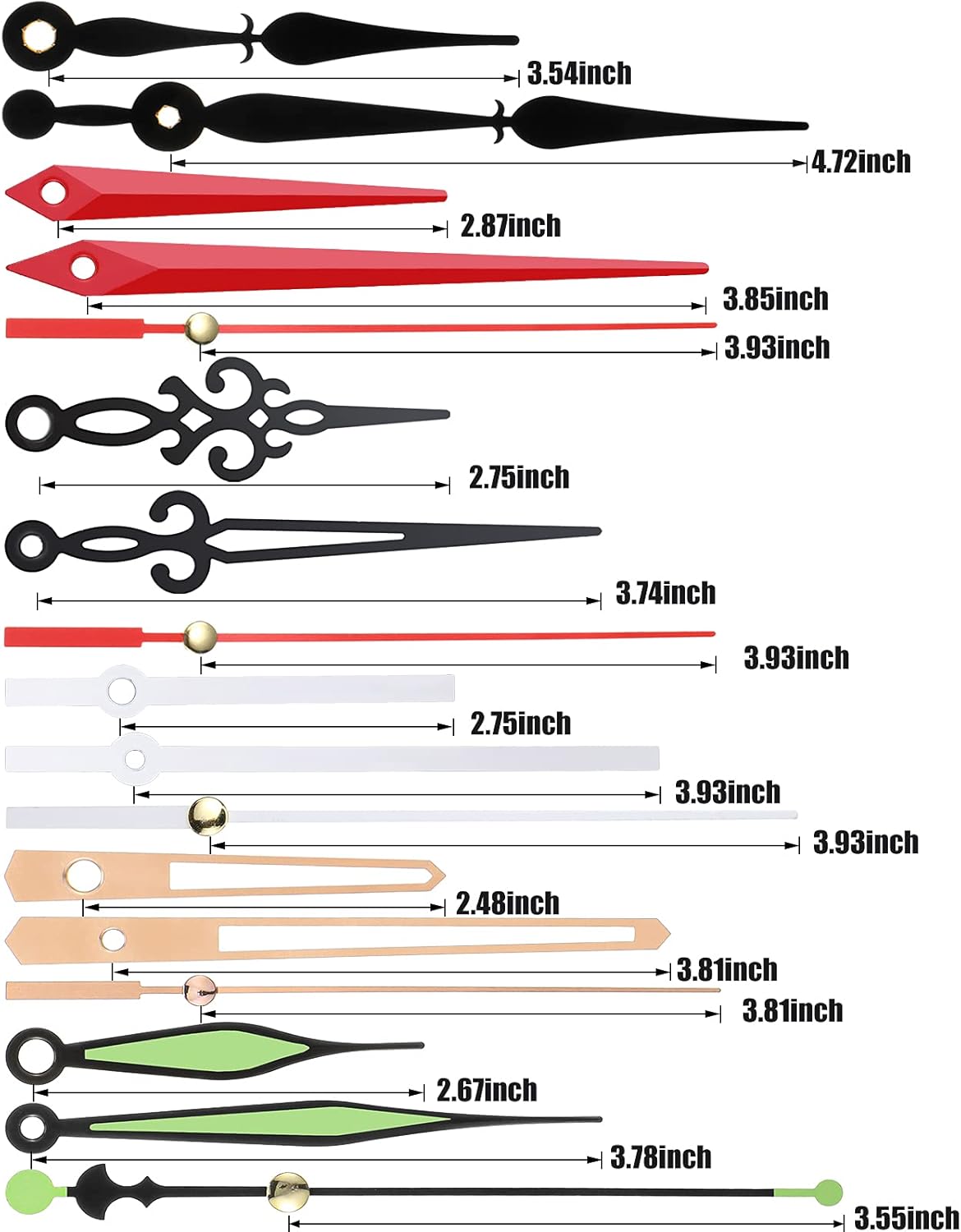 Complete Replacement Kit for Small Clocks