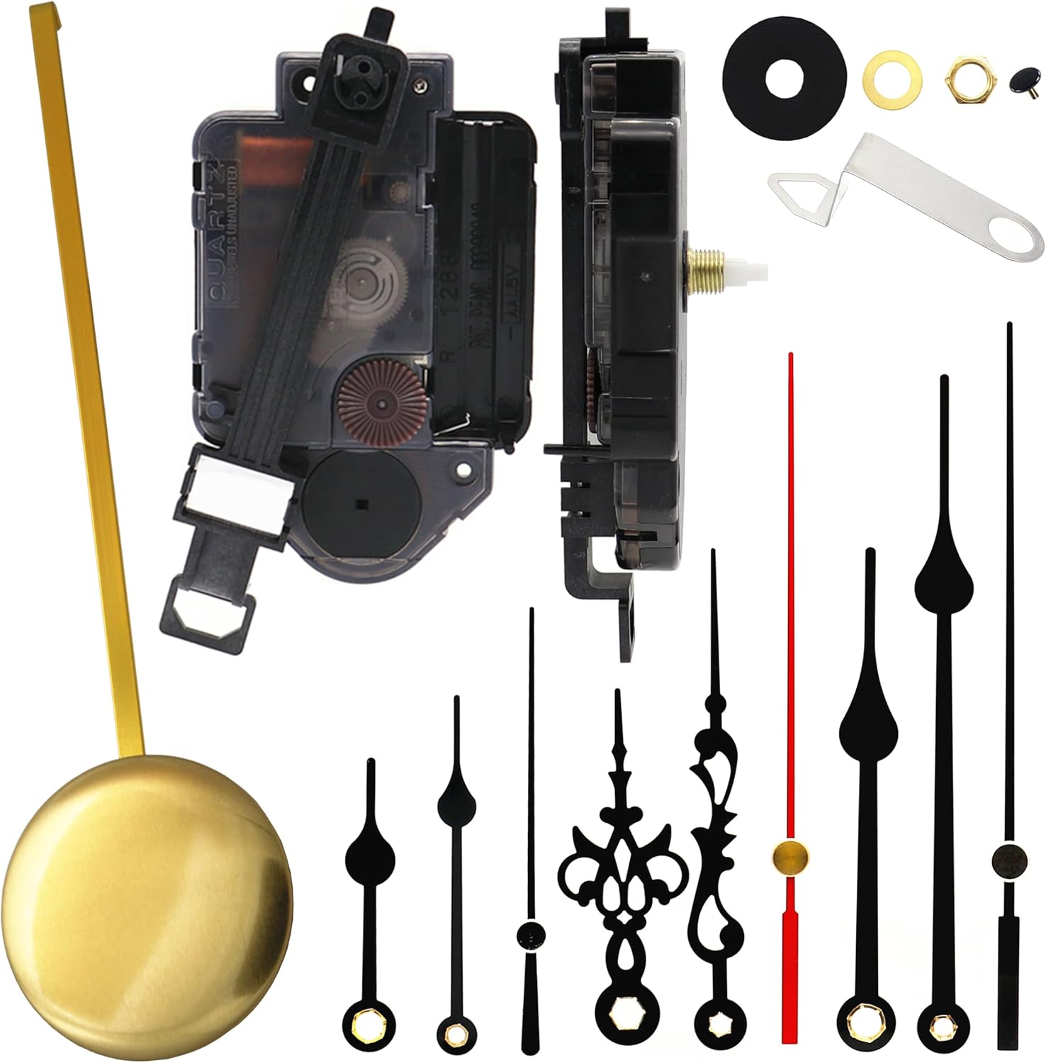 Original Youngtown 12888 Pendulum Clock Movement with 3 Sets of Hands