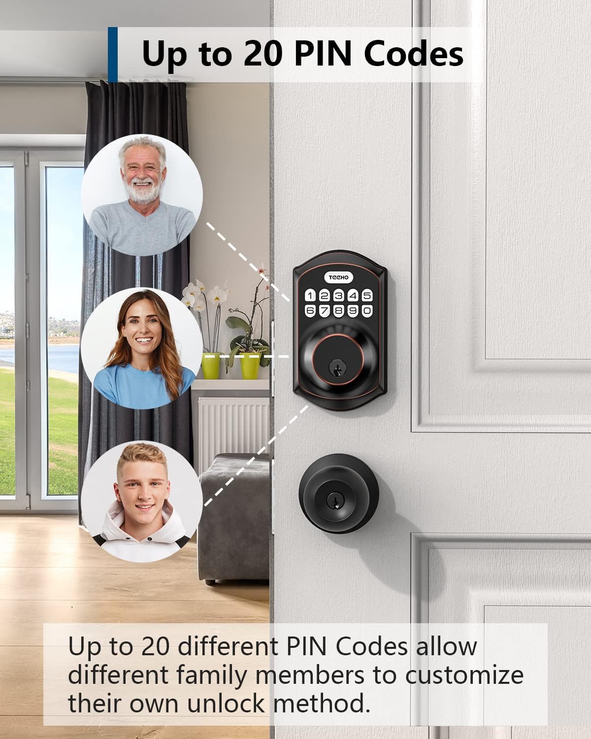 Smart Keyless Entry Door Lock with Keypad