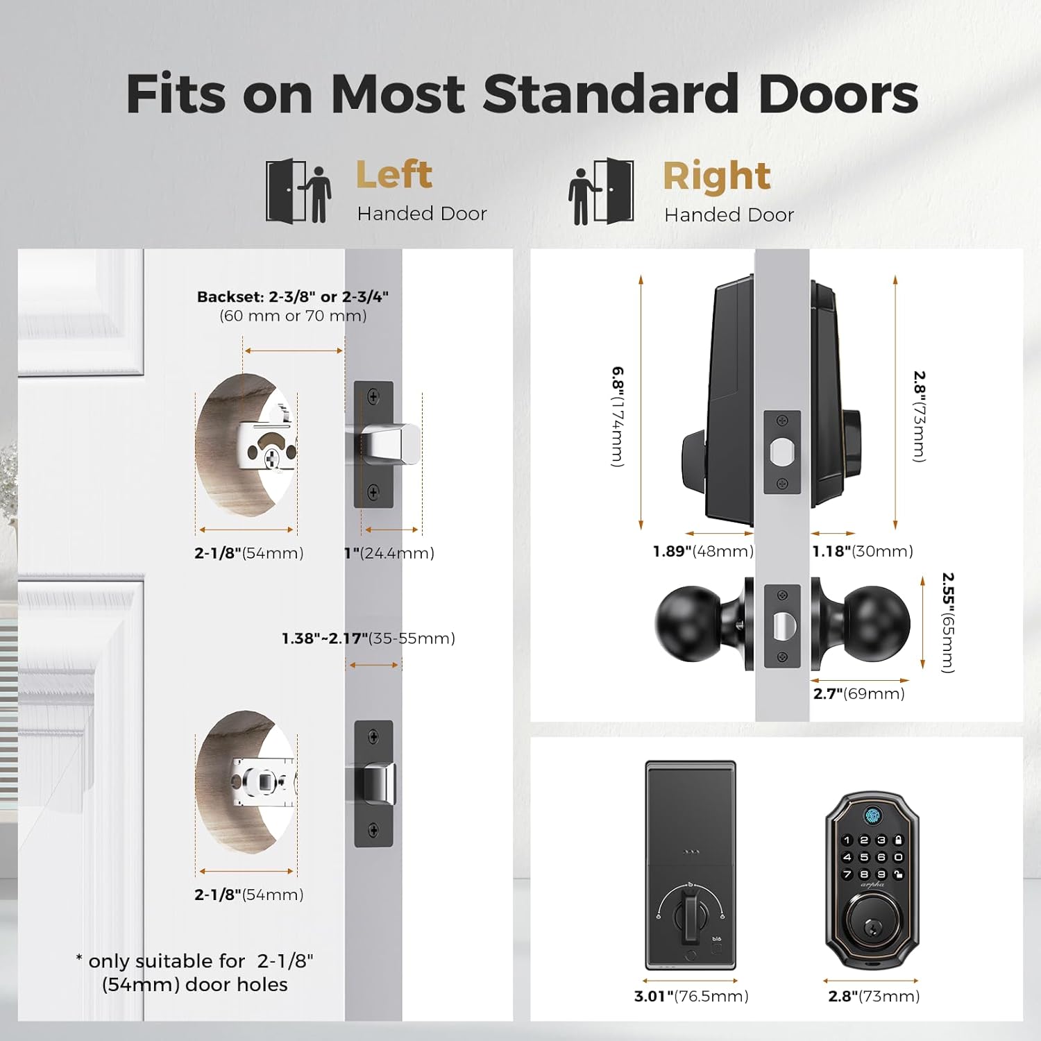 Advanced Smart Door Lock with Fingerprint Password