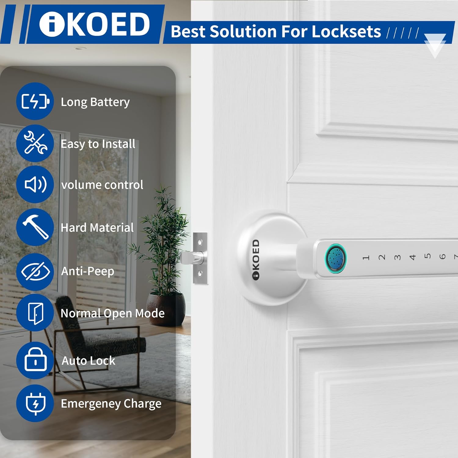 IKOED Biometric Door Lock