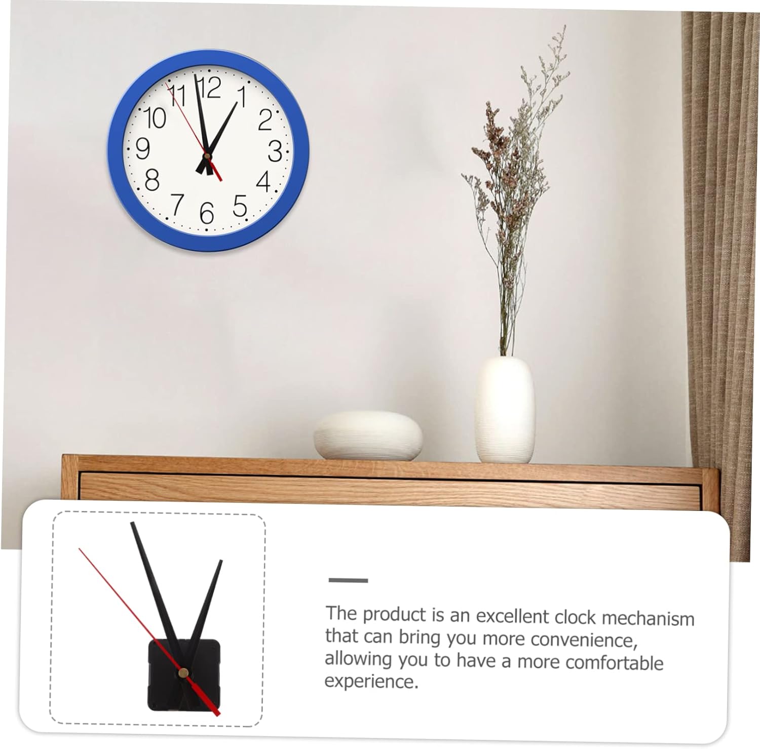 DOITOOL - Silent Quartz Wall Clock Mechanism Kit