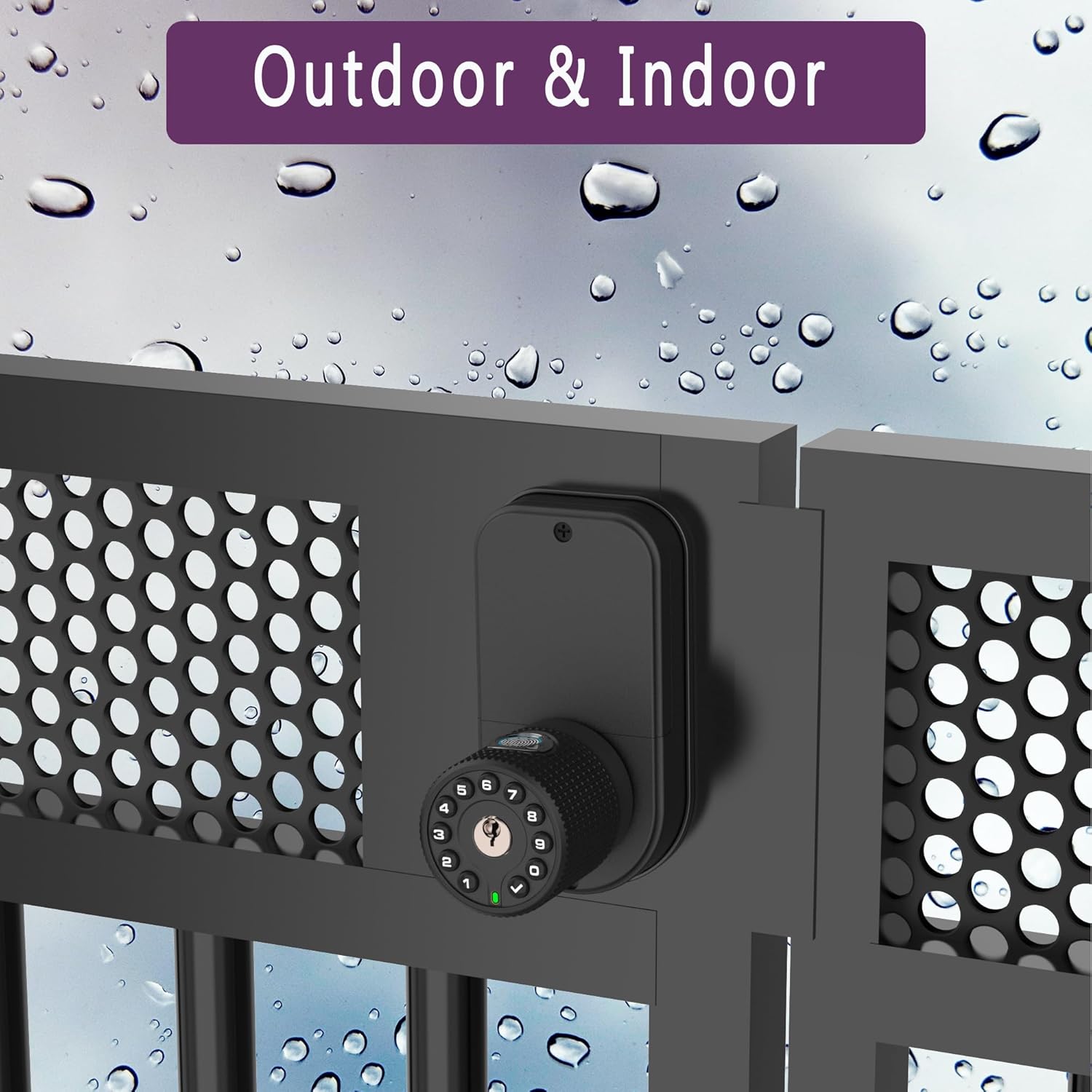 Two-Way Door Security with Fingerprint Keypad Entry