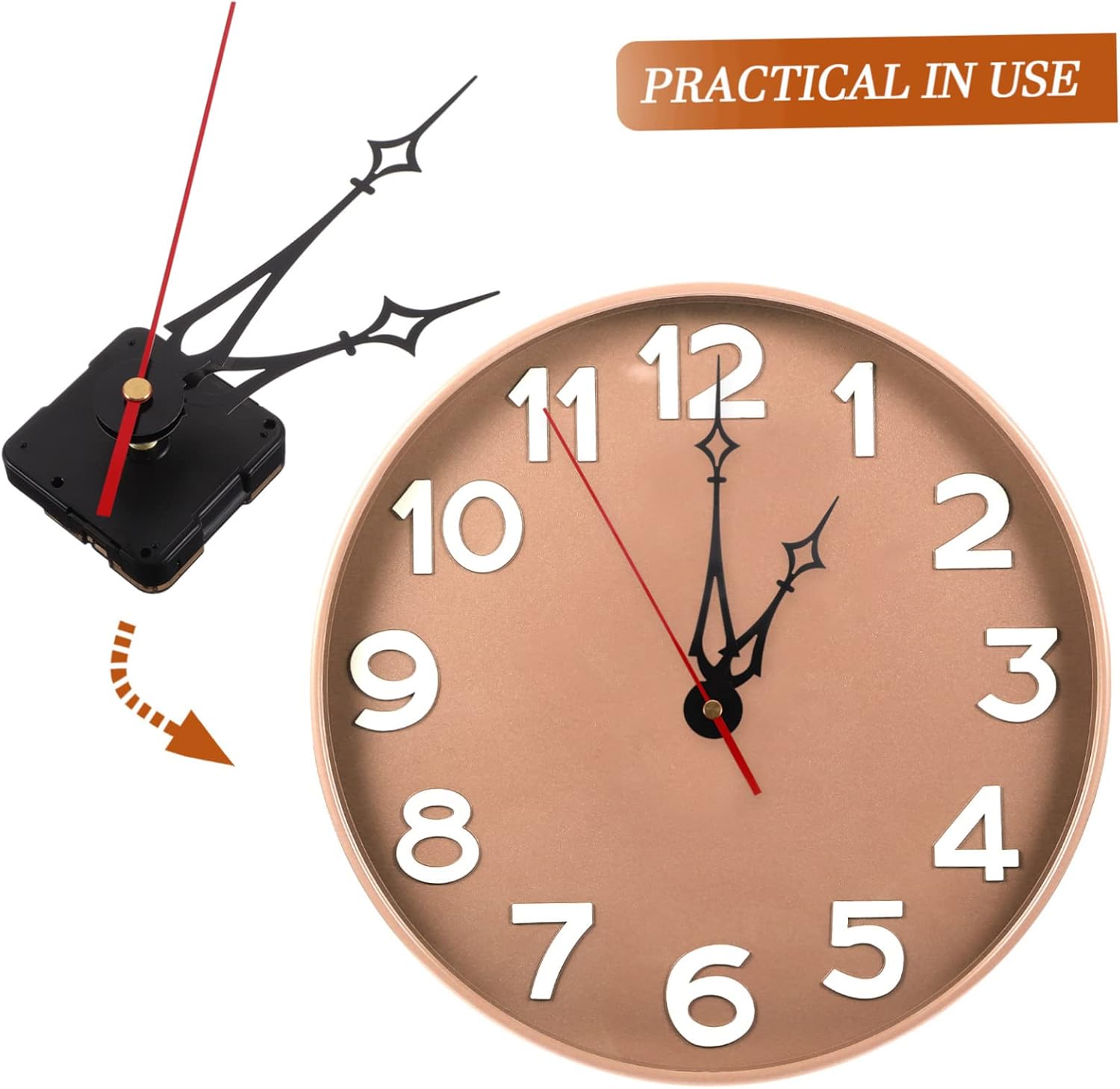 DOITOOL Replacement Clock Hands Kit 40CM